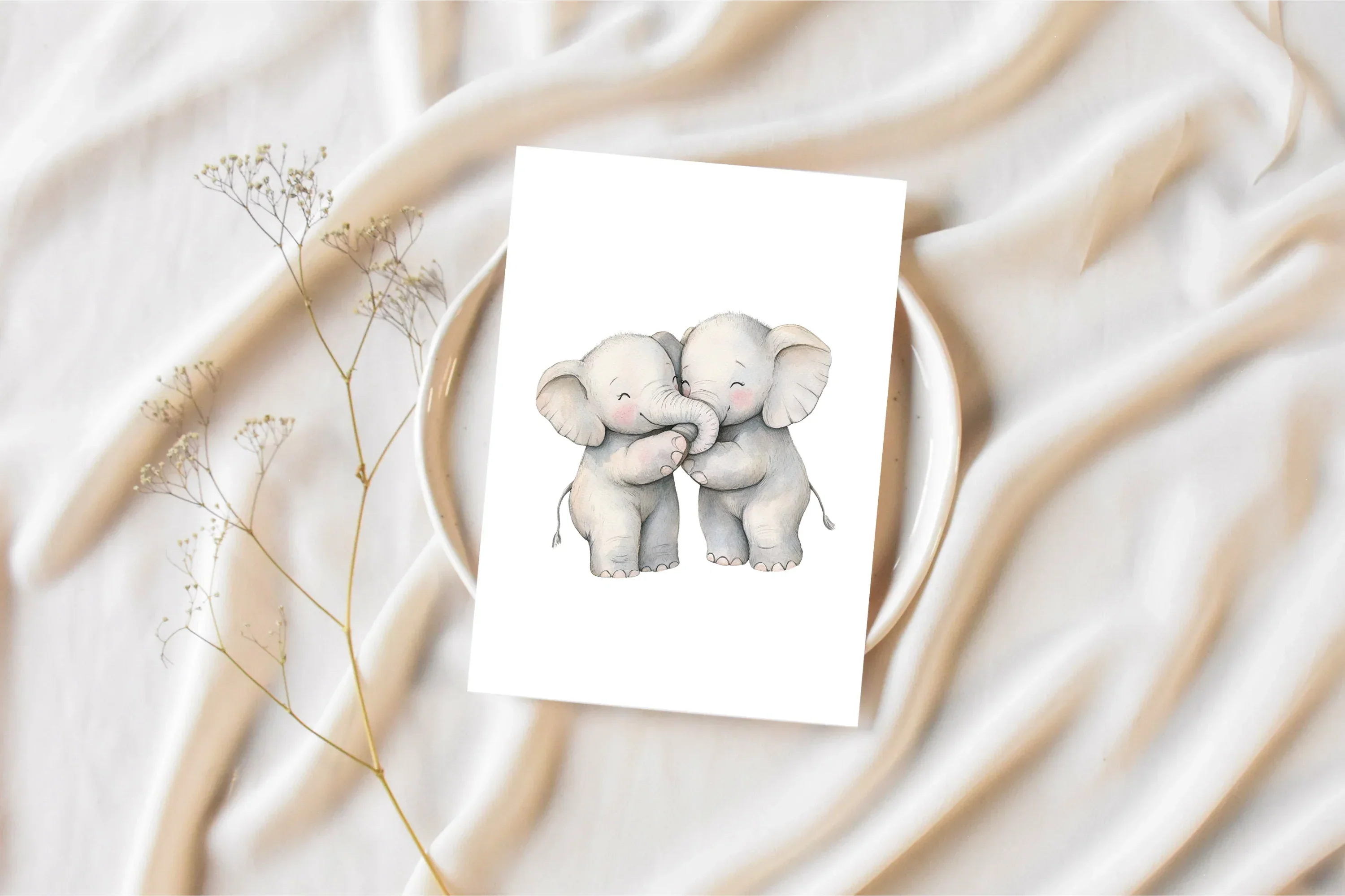 Cute Baby Elephant Clipart Bundle - Image 3