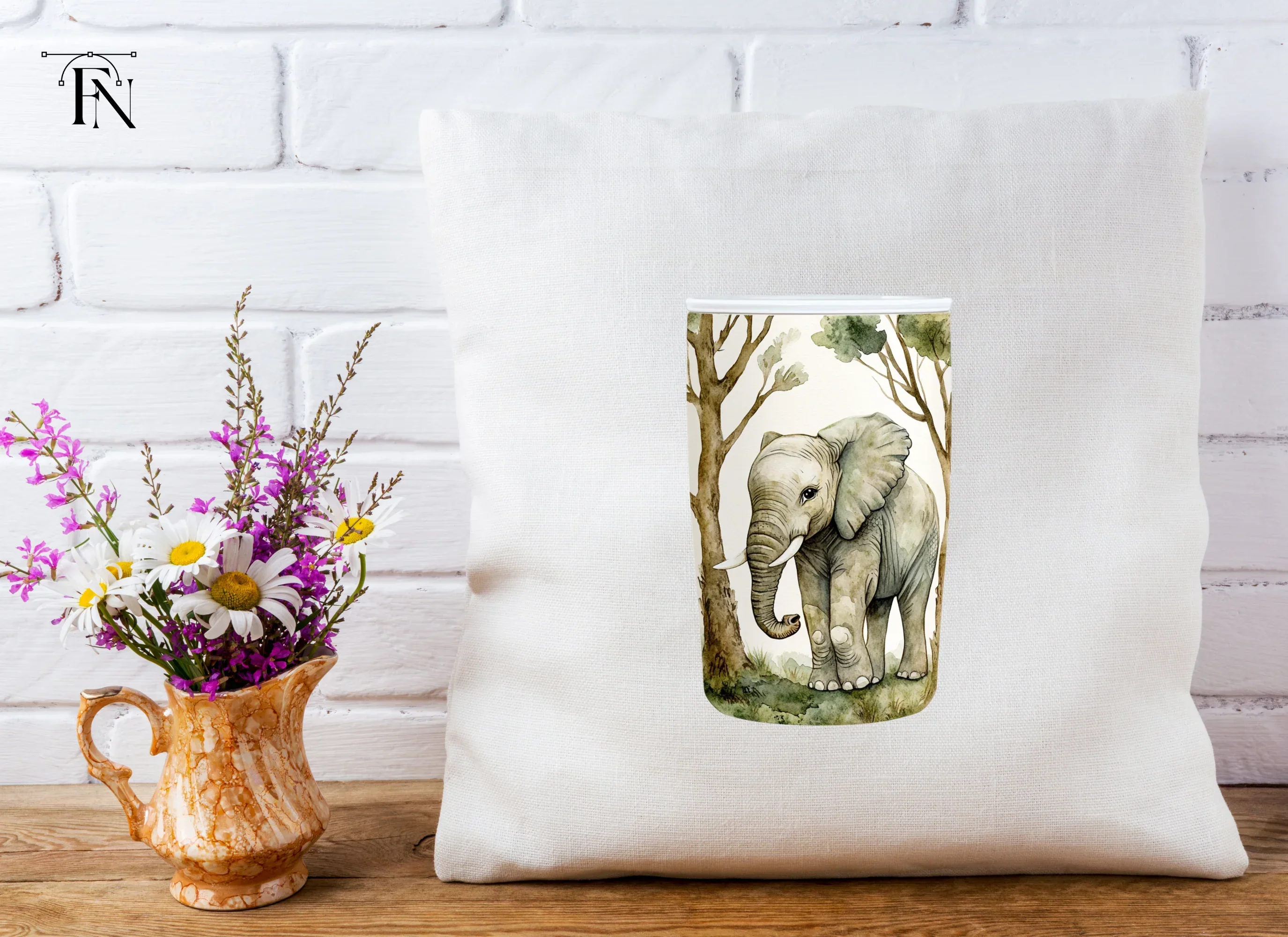 Cute Baby Elephant Clipart Bundle - Image 3