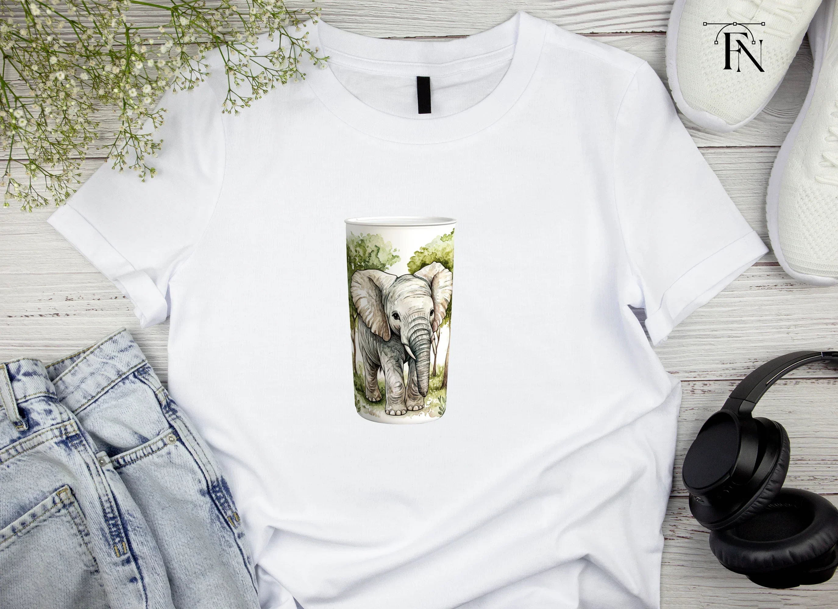 Cute Baby Elephant Clipart Bundle - Image 5