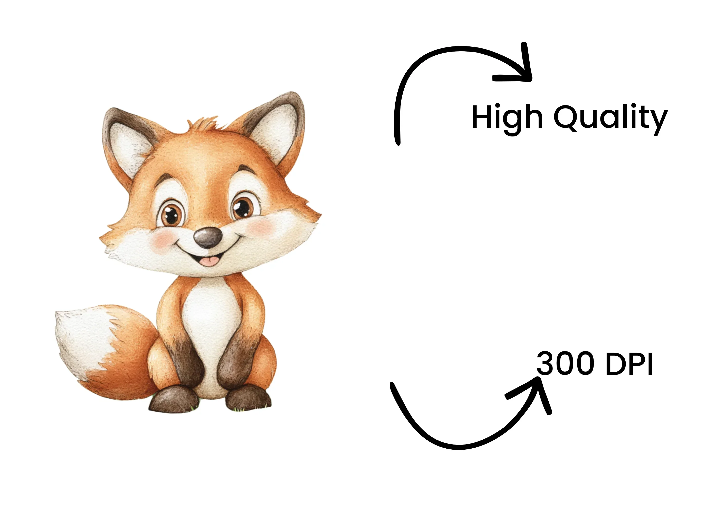 Cute Baby Fox Clipart Bundle - Image 4