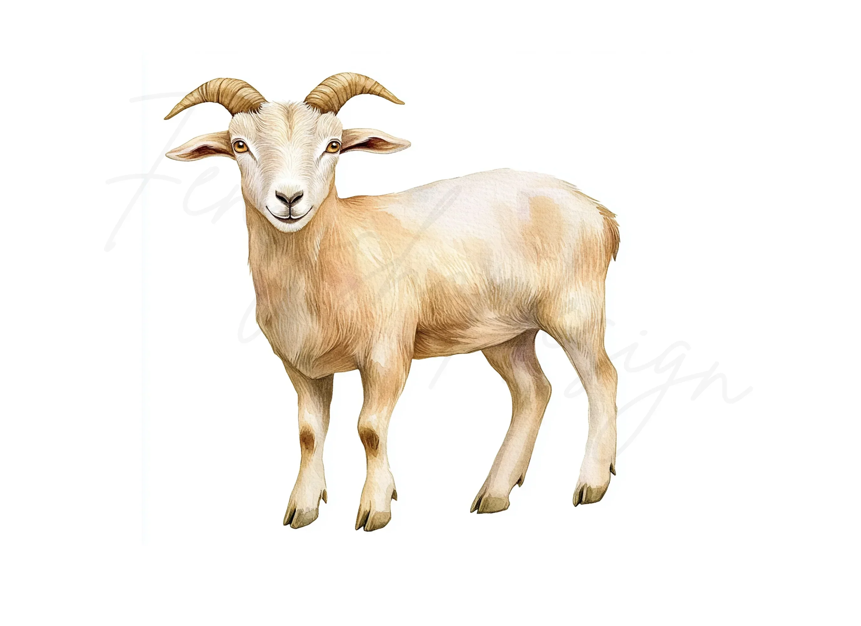 Cute Baby Goat Clipart Bundle - Image 3