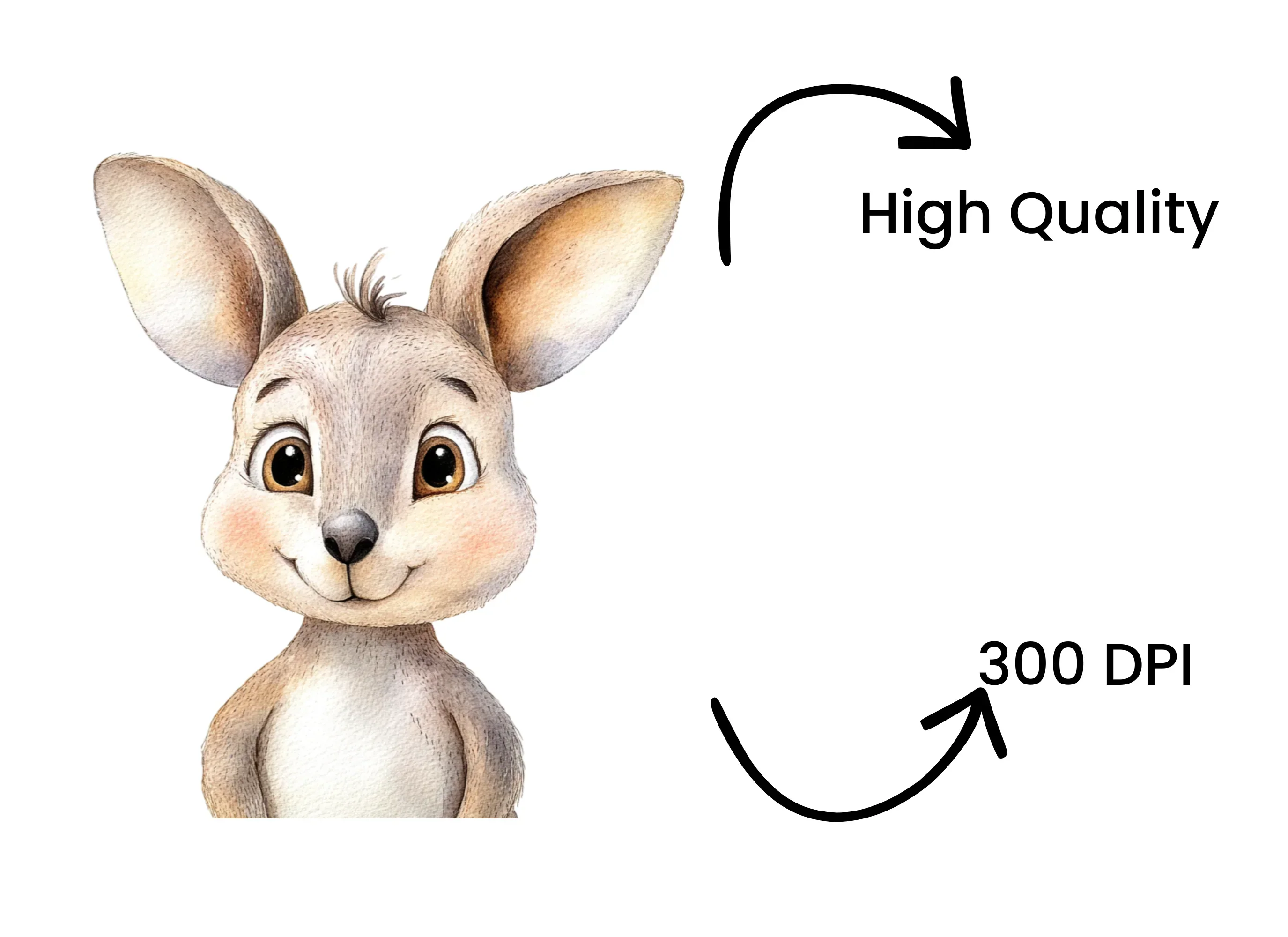 Cute Baby Kangaroo Clipart Bundle - Image 4