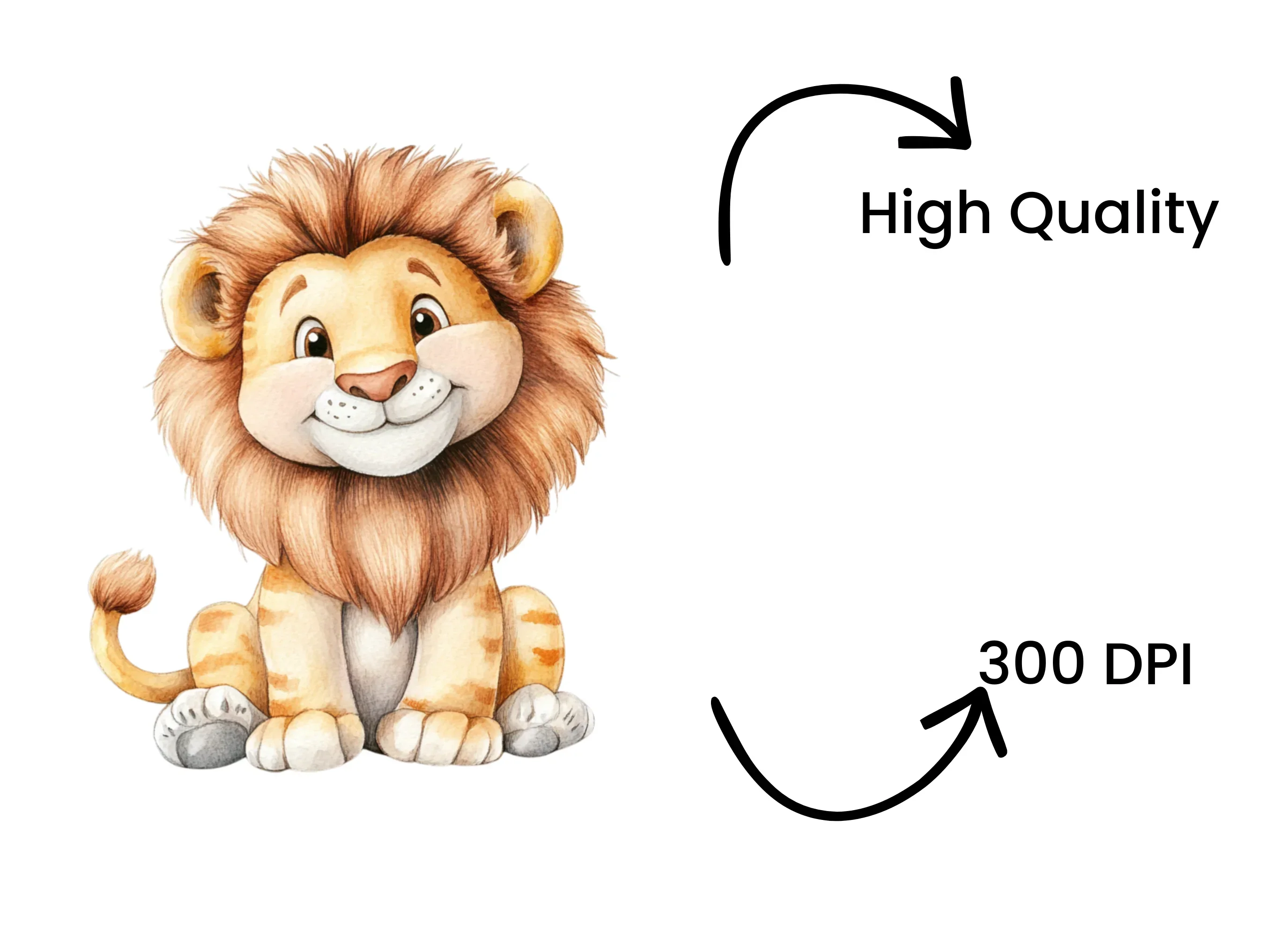 Cute Baby Lion Clipart Bundle - Image 4