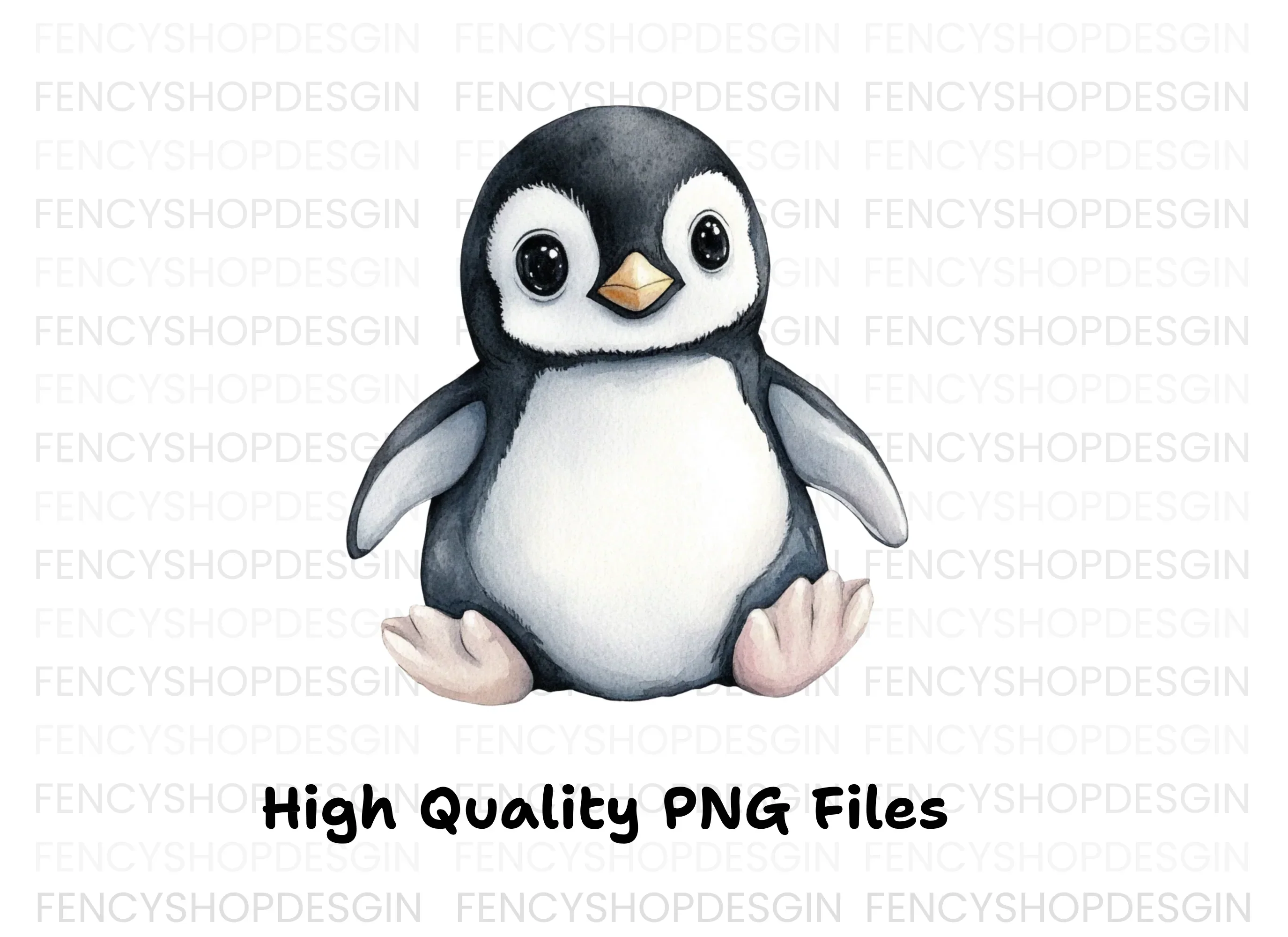 Cute Baby Penguin Clipart Bundle - Image 2