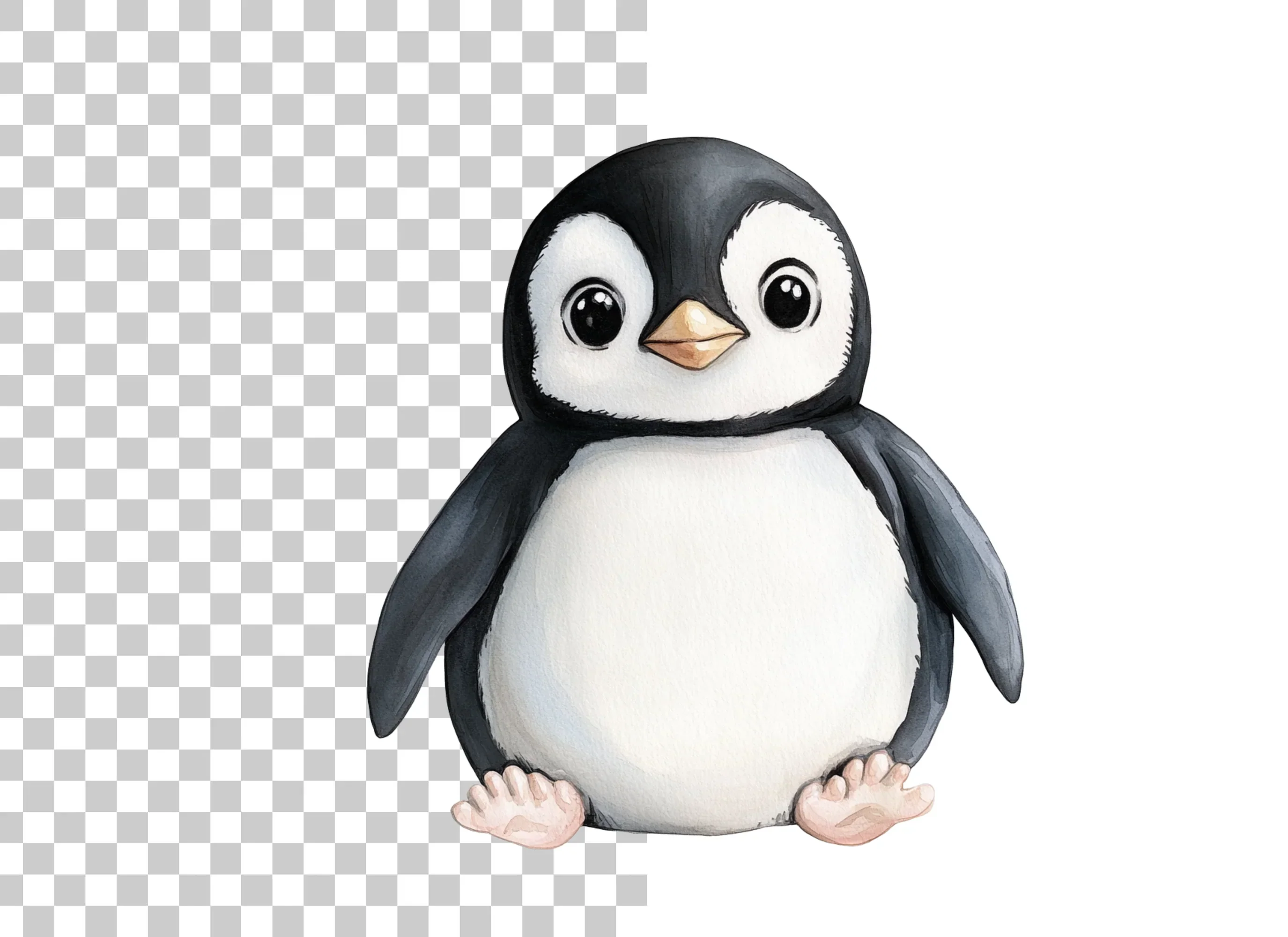 Cute Baby Penguin Clipart Bundle - Image 6