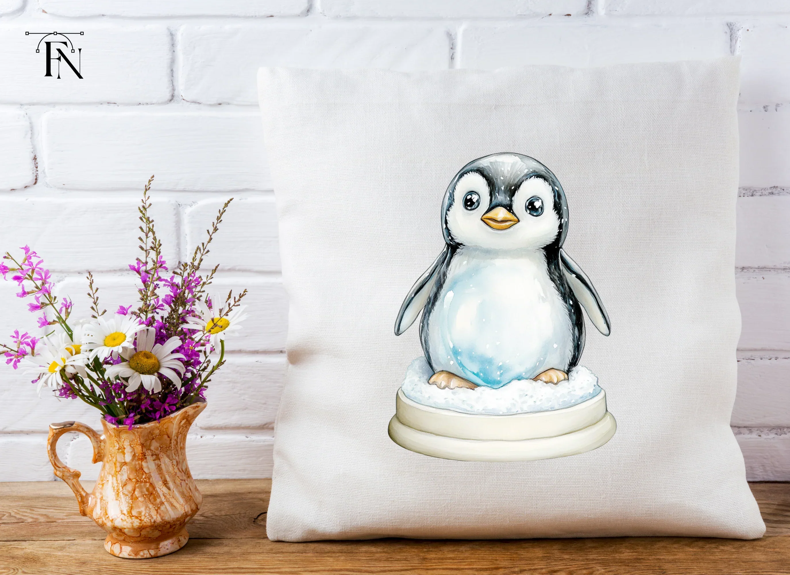 Cute Baby Penguin Winter Clipart Bundle - Image 5