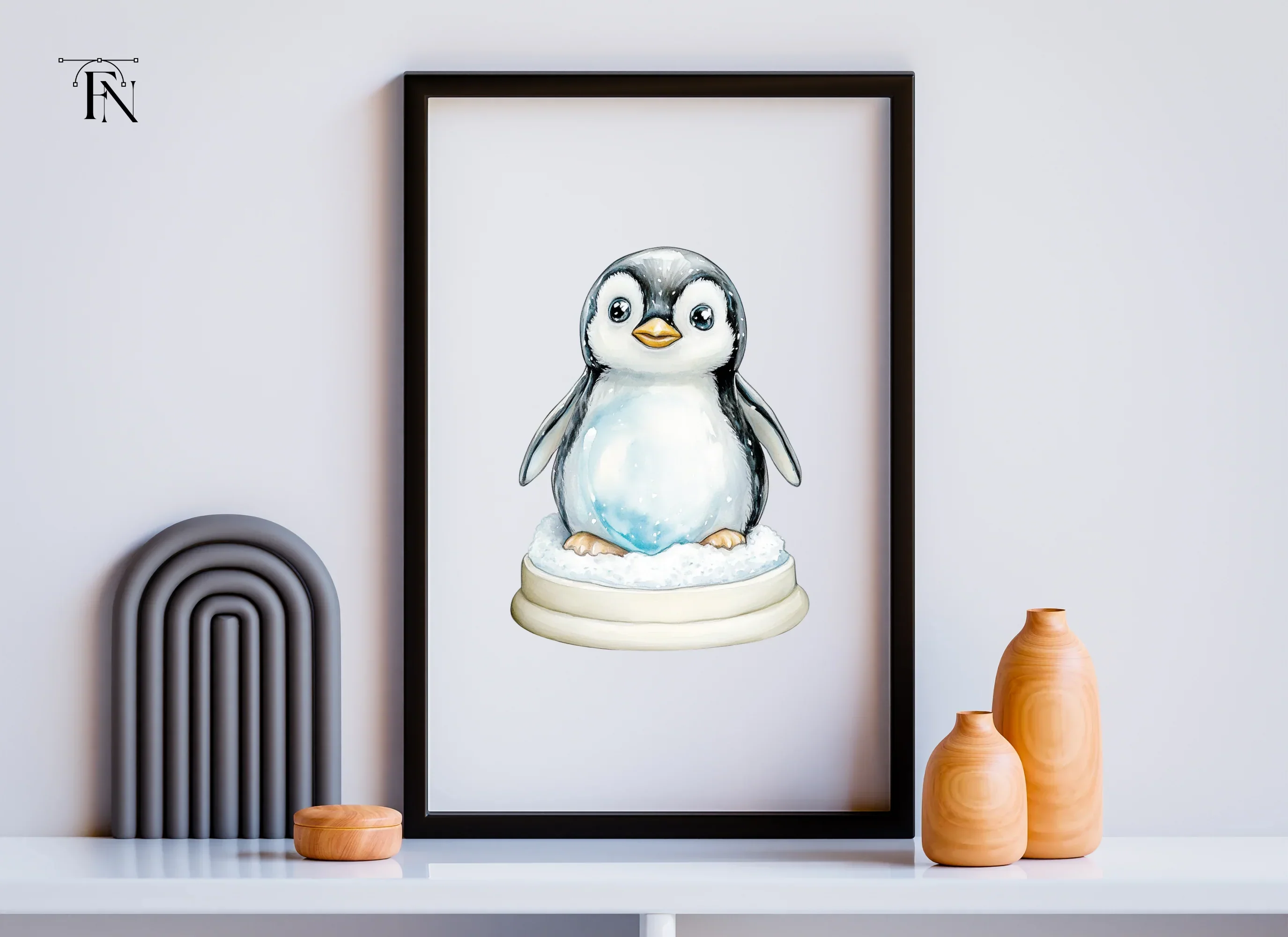 Cute Baby Penguin Winter Clipart Bundle - Image 6