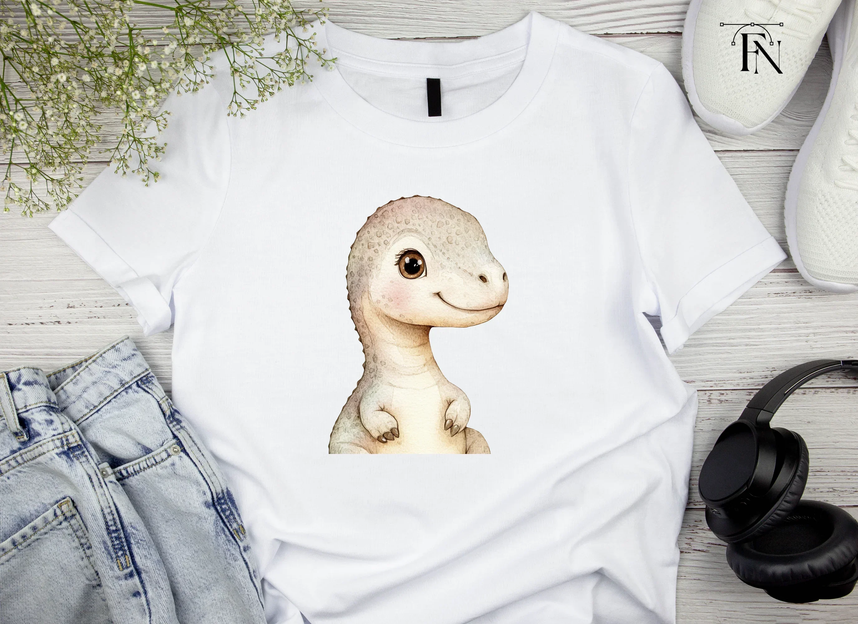 Cute Baby Rex Dinosaur Clipart Bundle - Image 4