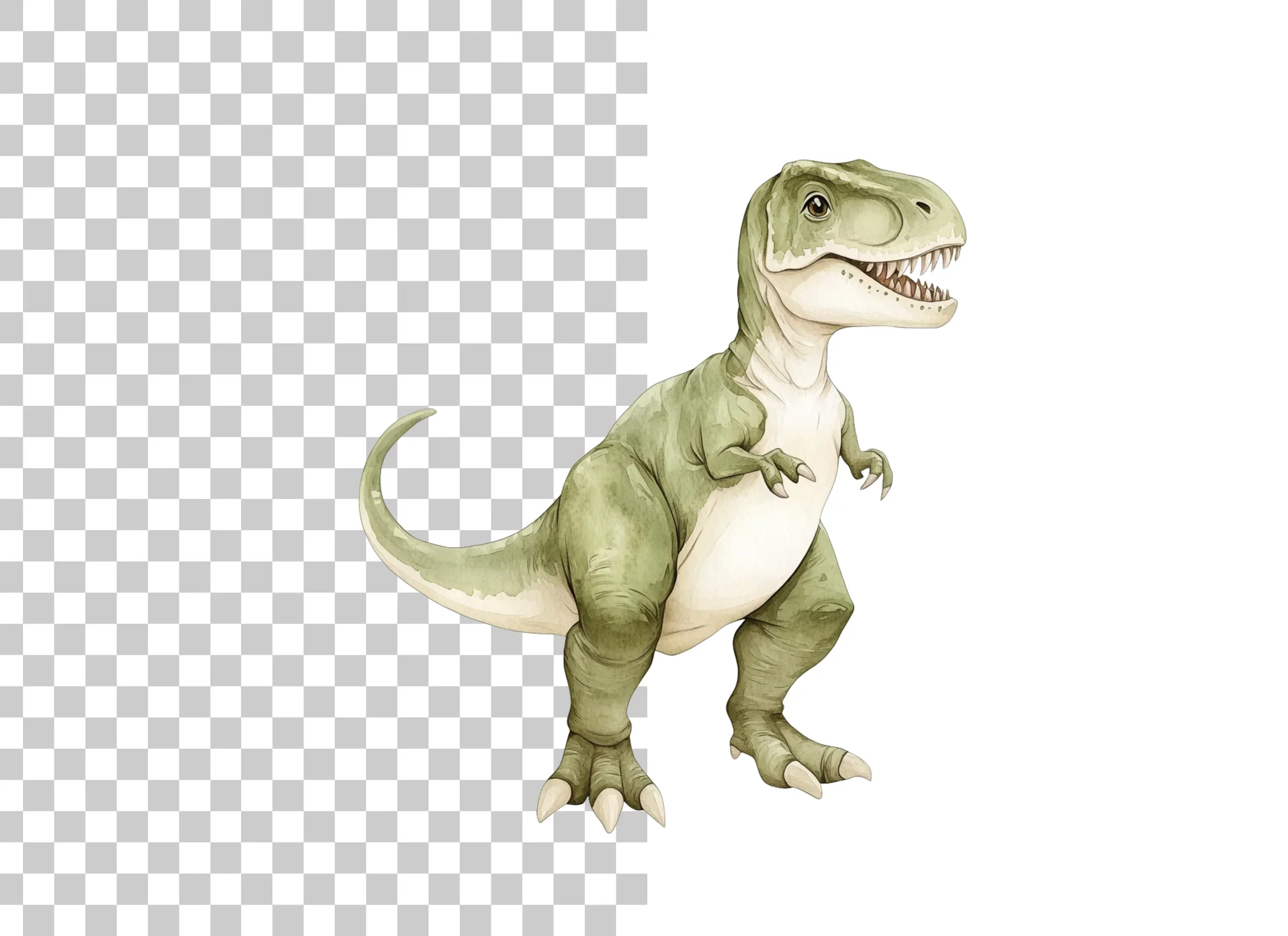 Cute Baby Rex Dinosaur Clipart Bundle - Image 6
