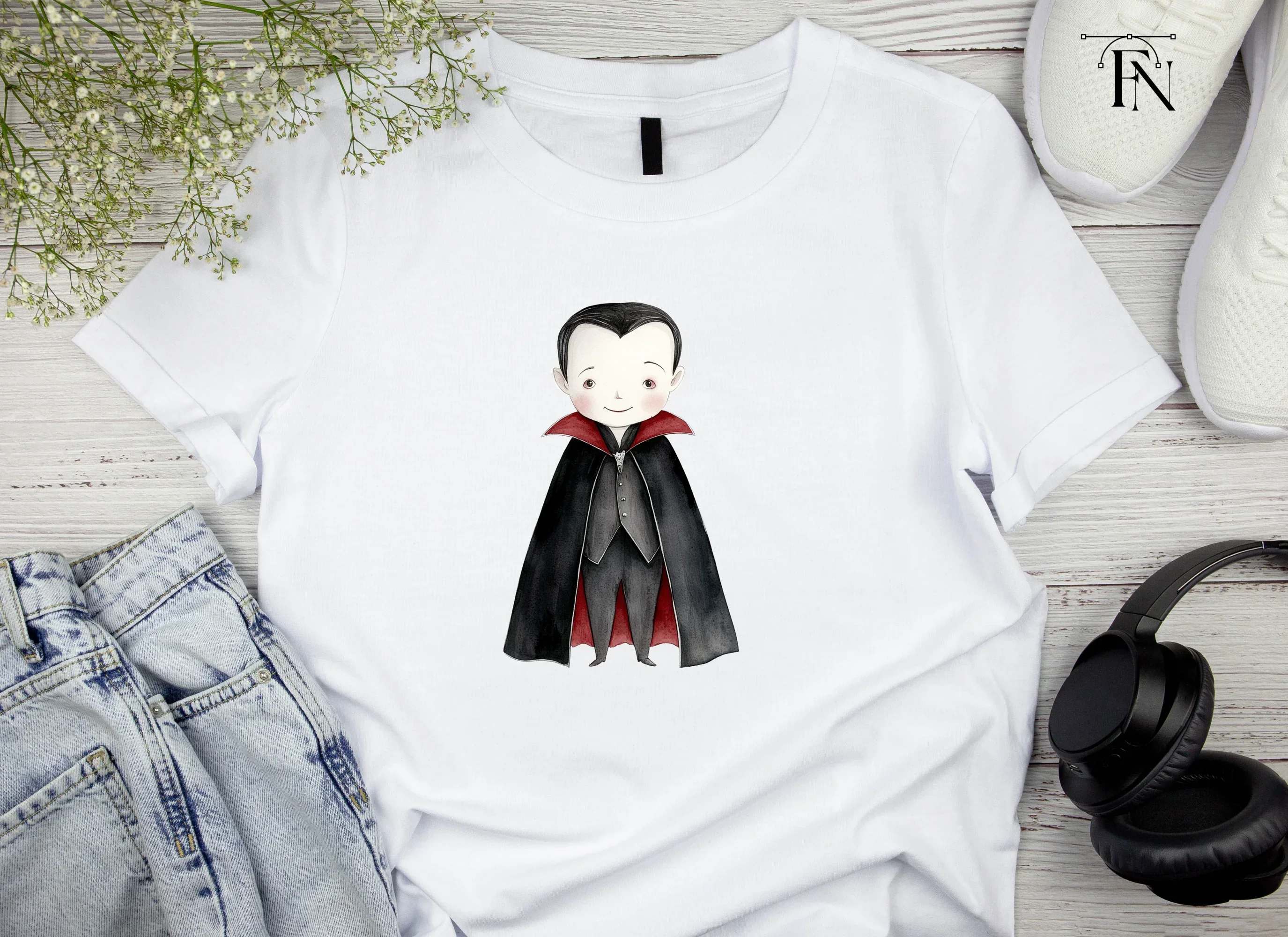 Cute Baby Vampire Clipart Bundle - Image 4
