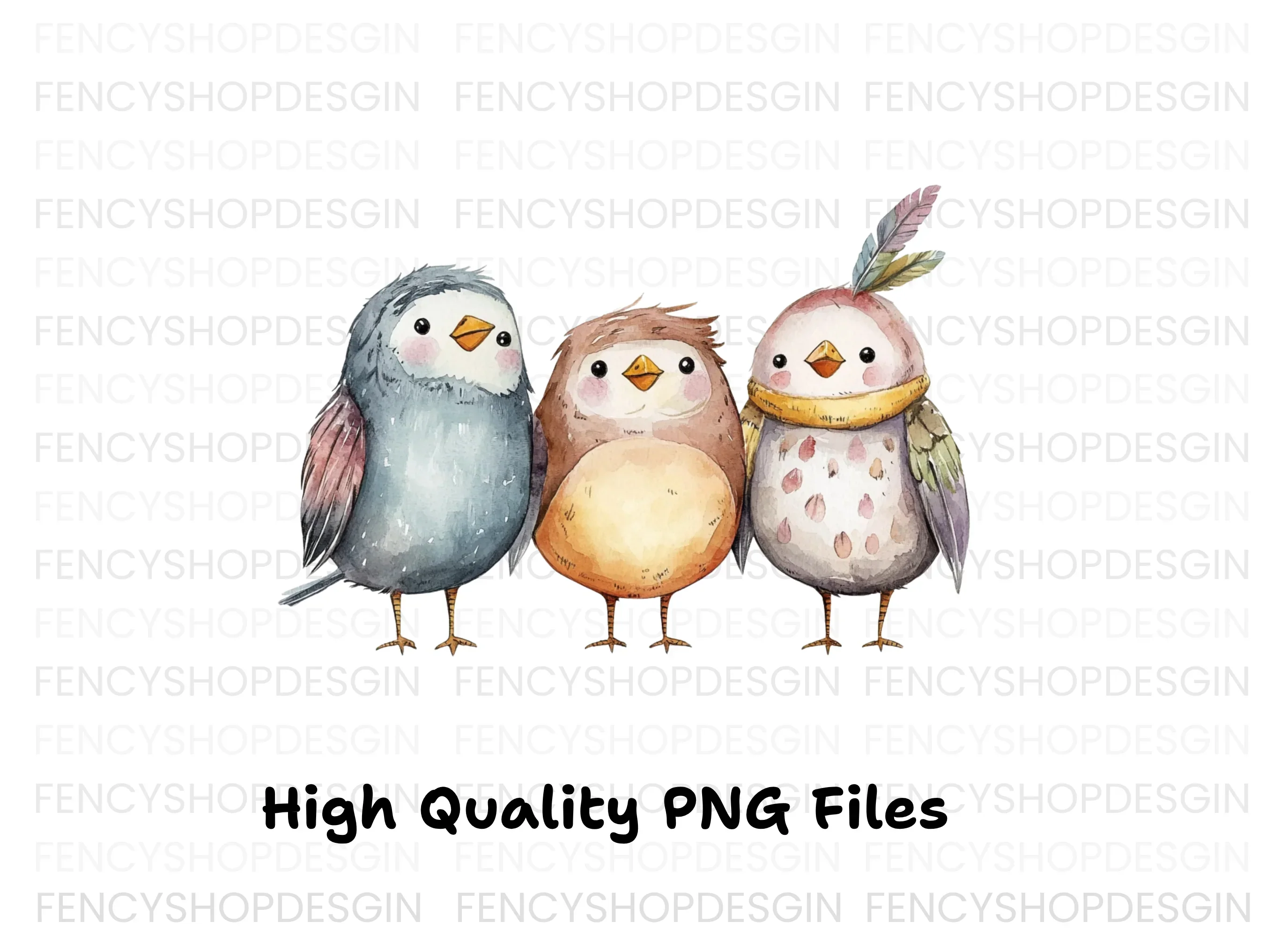 Cute Birds Clipart Bundle - Image 3