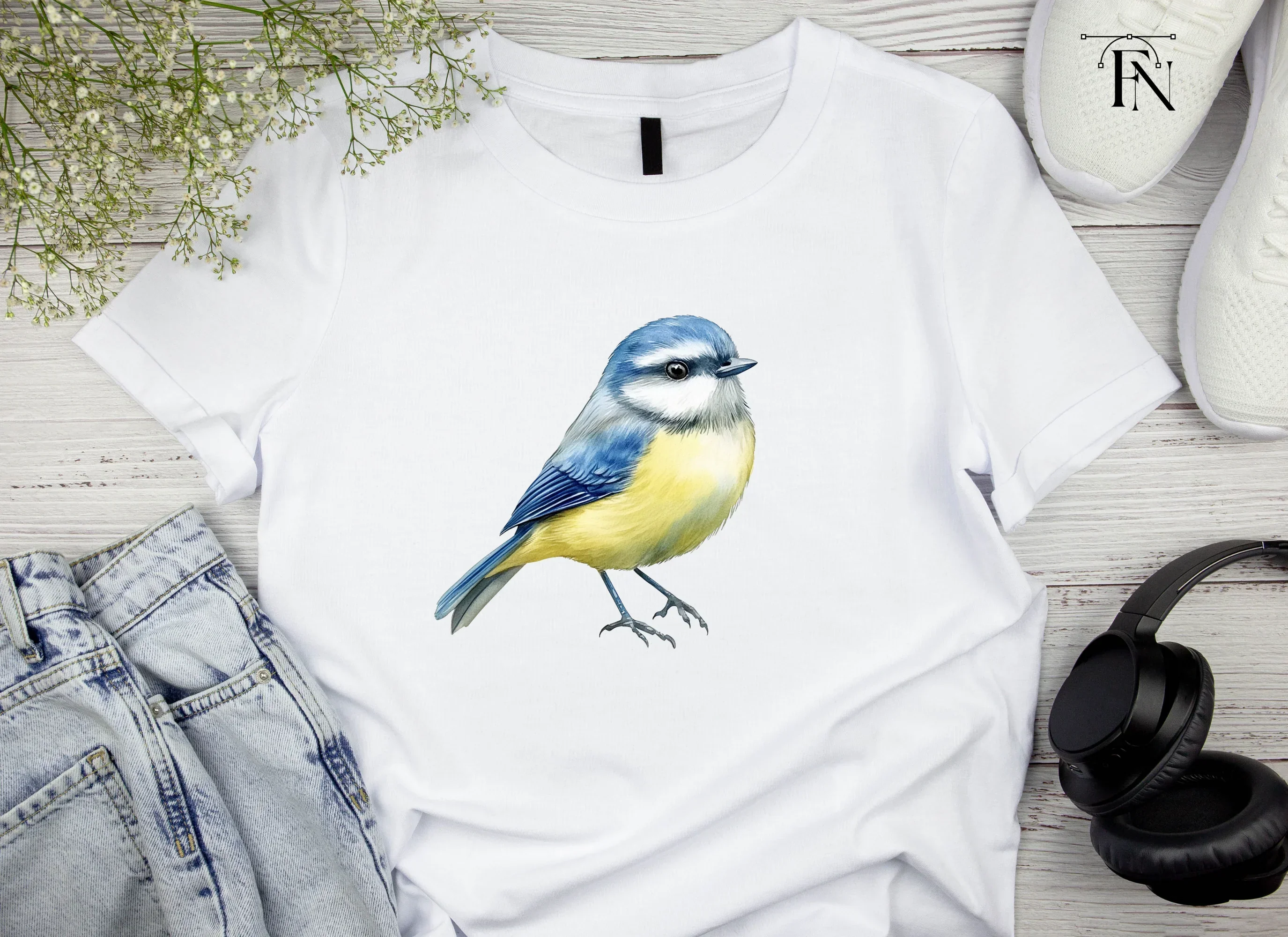 Cute Blue Tit Birds Clipart Bundle - Image 5