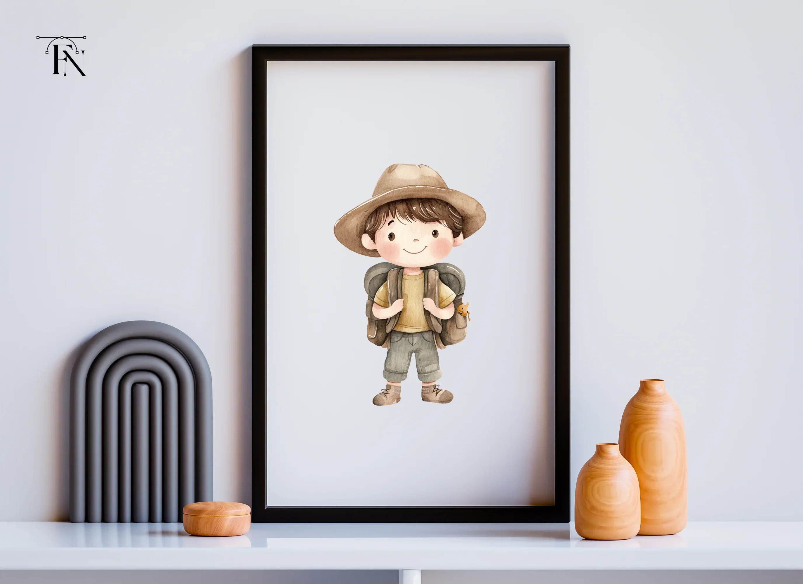 Cute Boy Explorer Clipart Bundle - Image 6