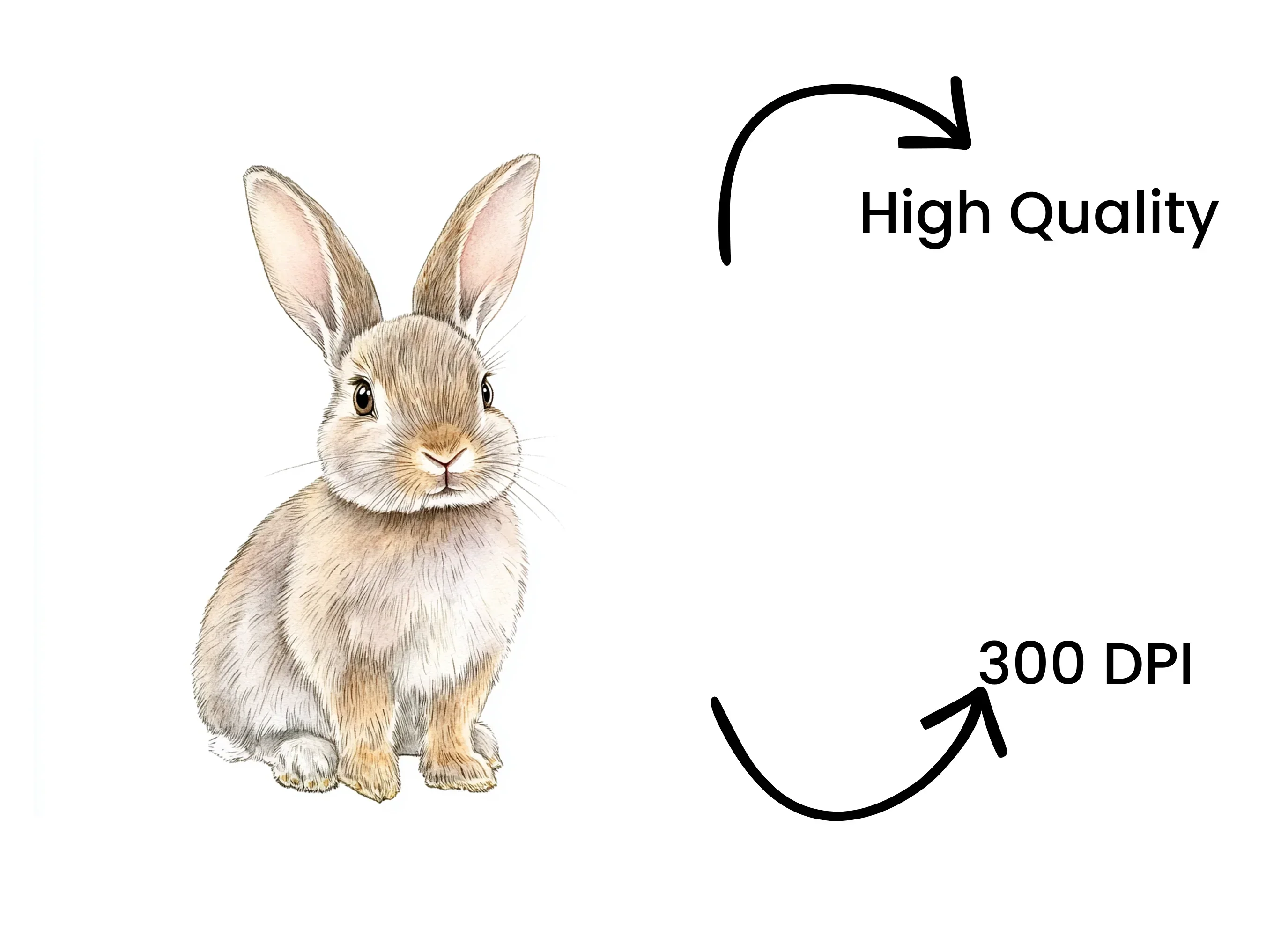Cute Bunny Clipart Bundle - Image 4