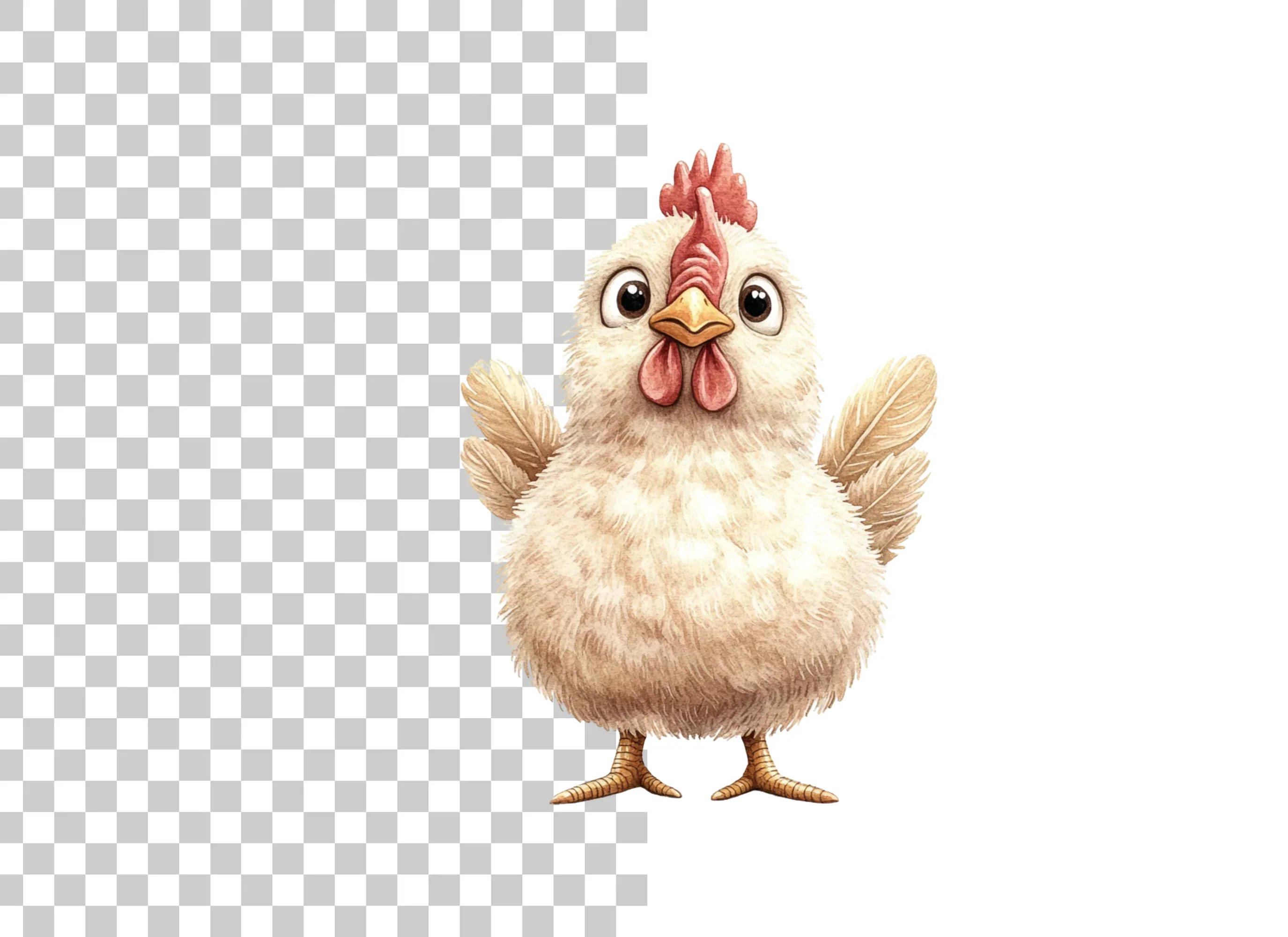 Cute Cartoon Chicken Clipart Bundle - Image 2
