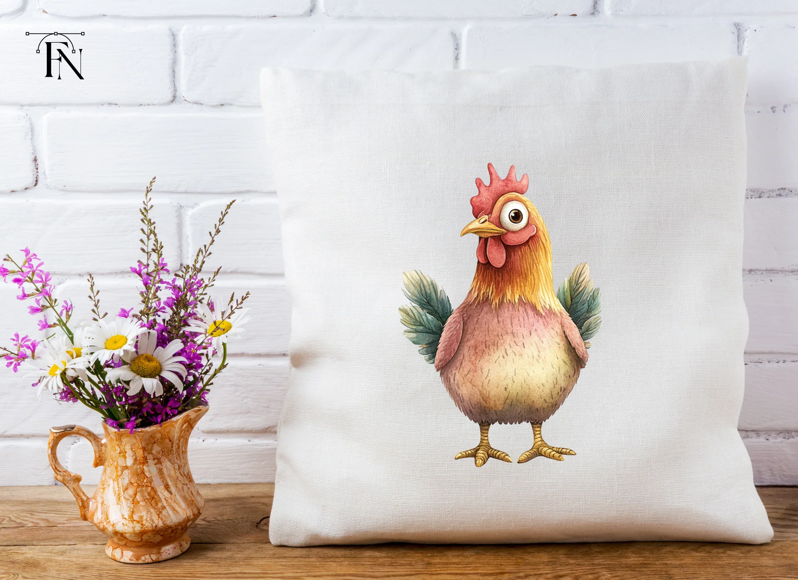 Cute Cartoon Chicken Fun Clipart Bundle - Image 5