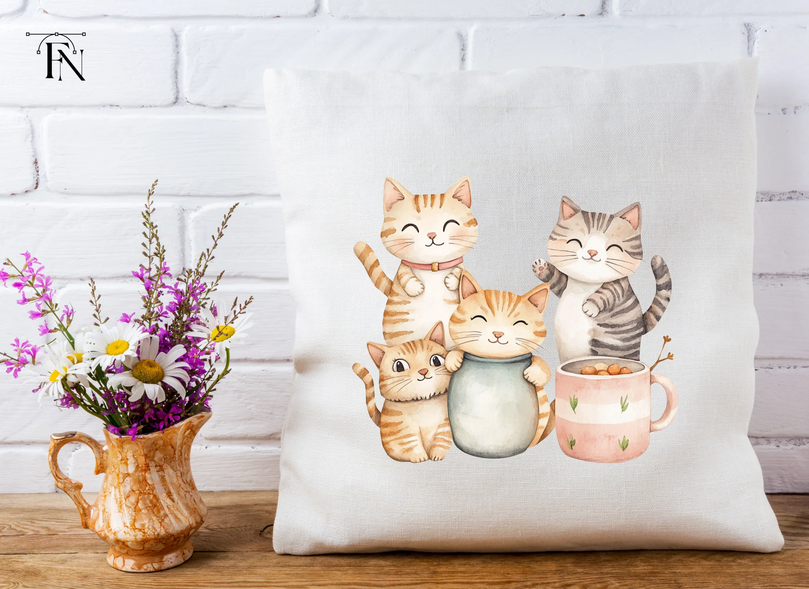 Cute Cat Clipart Bundle - Image 4