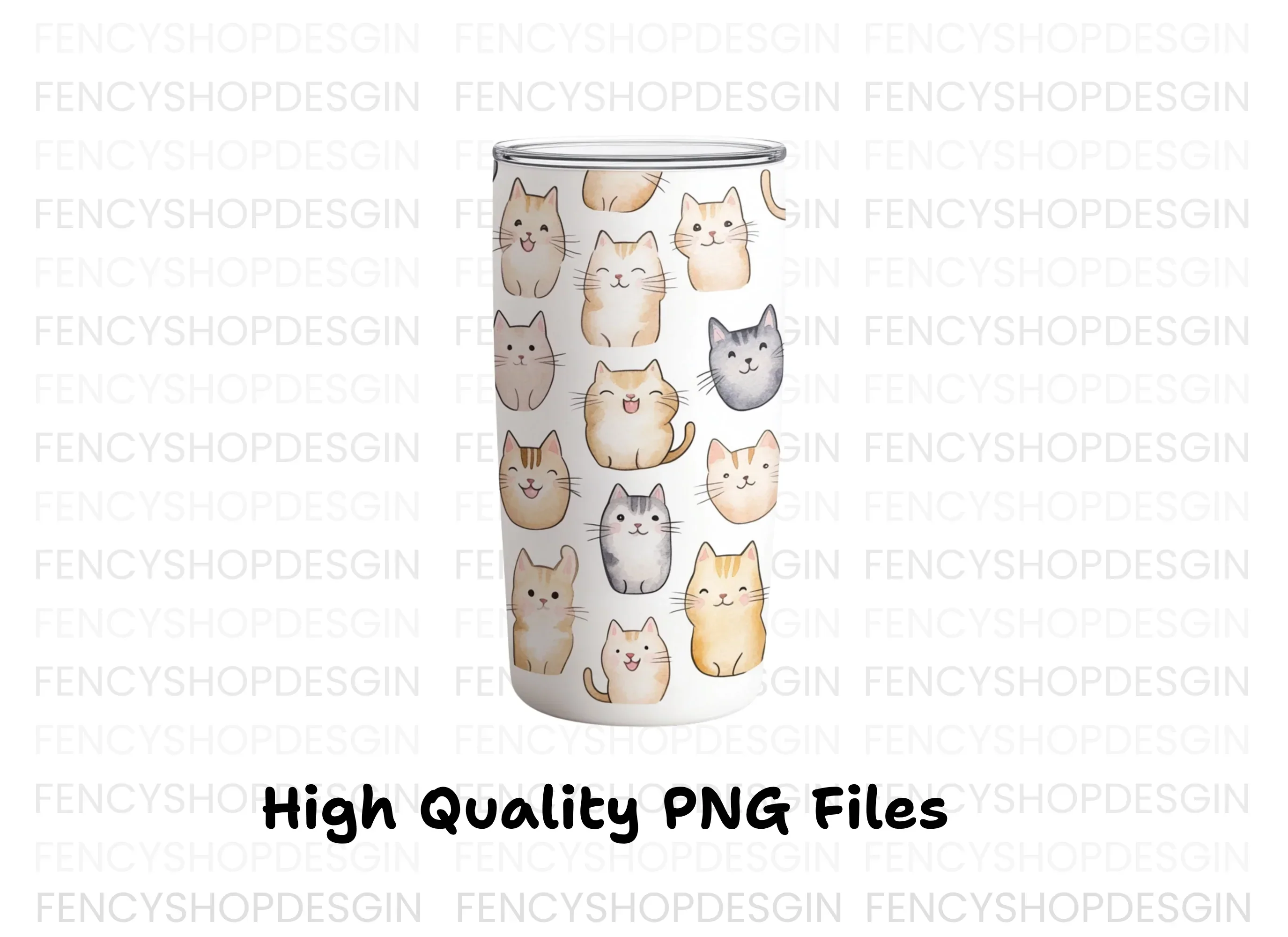 Cute Cat Faces Clipart Bundle - Image 2