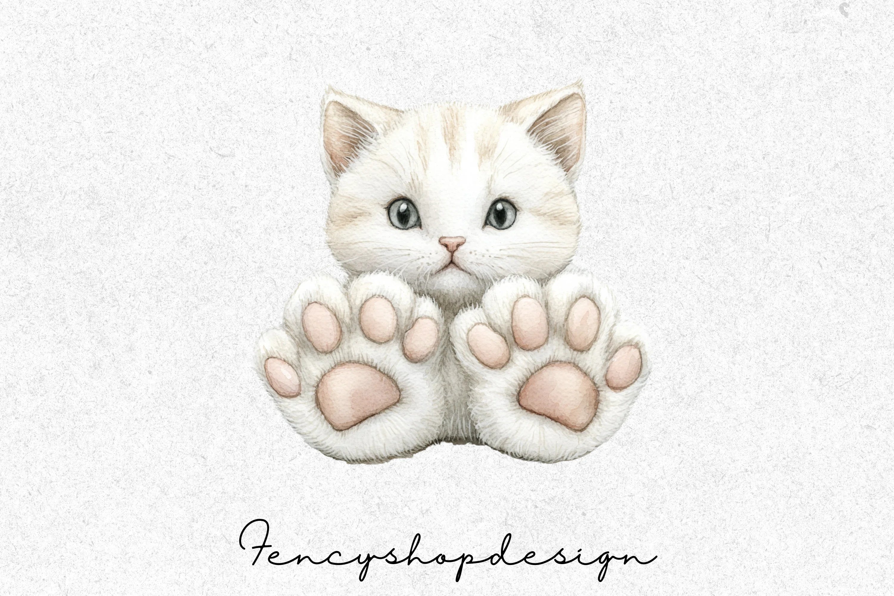 Cute Cat Paws Kitten Clipart Bundle - Image 6