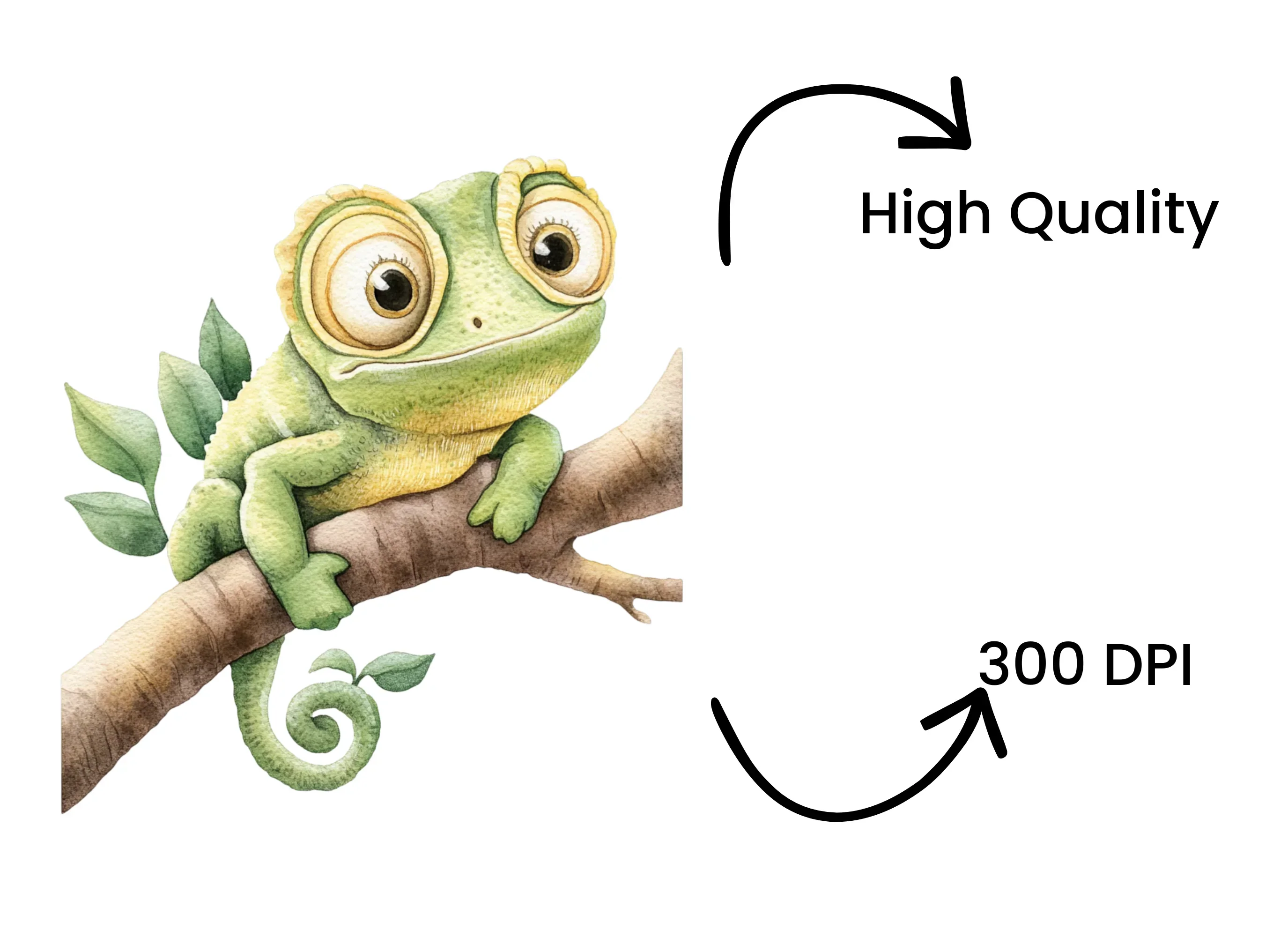 Cute Chameleon Clipart Bundle - Image 4