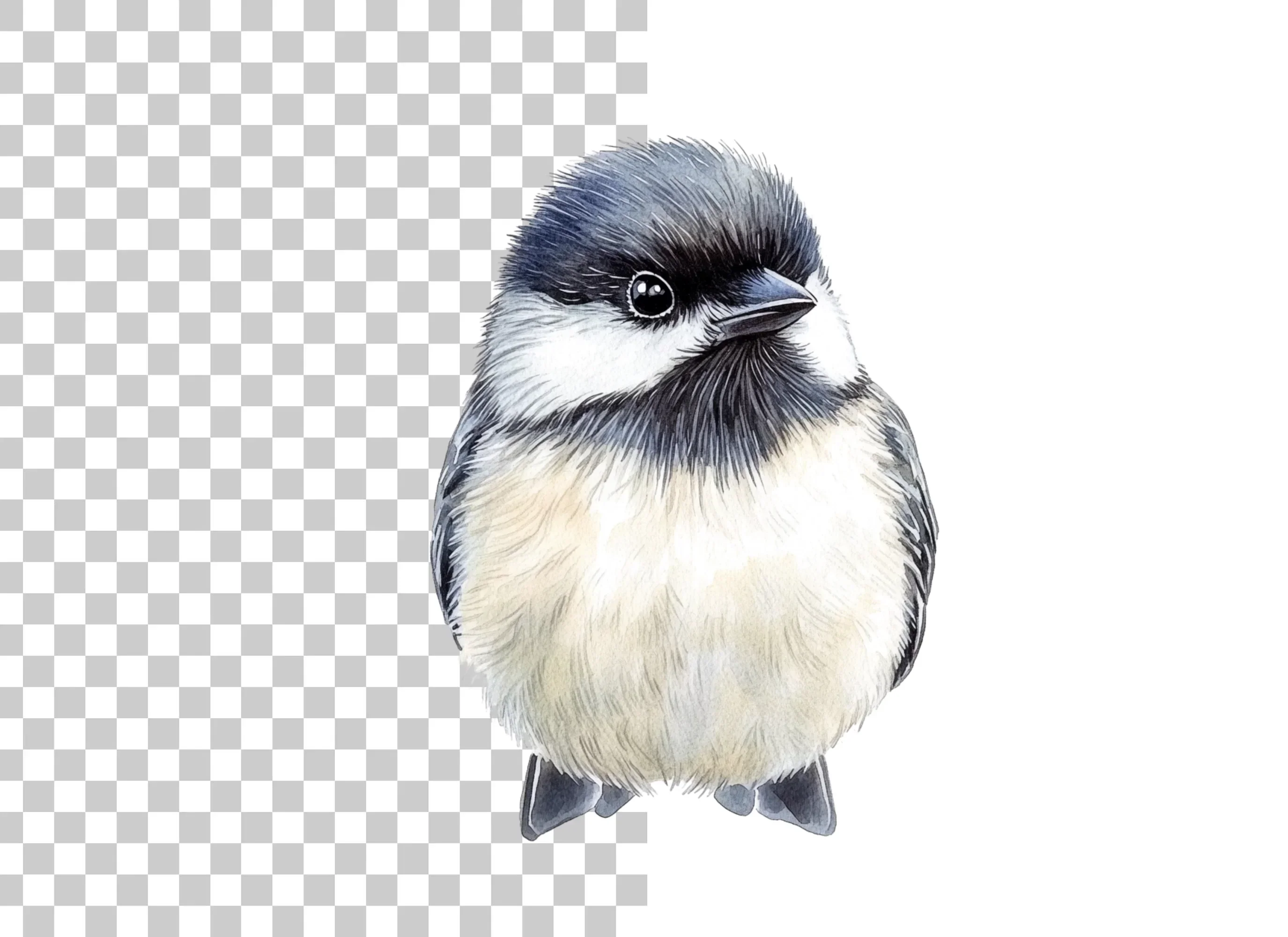 Cute Chickadee Bird Clipart Bundle - Image 2