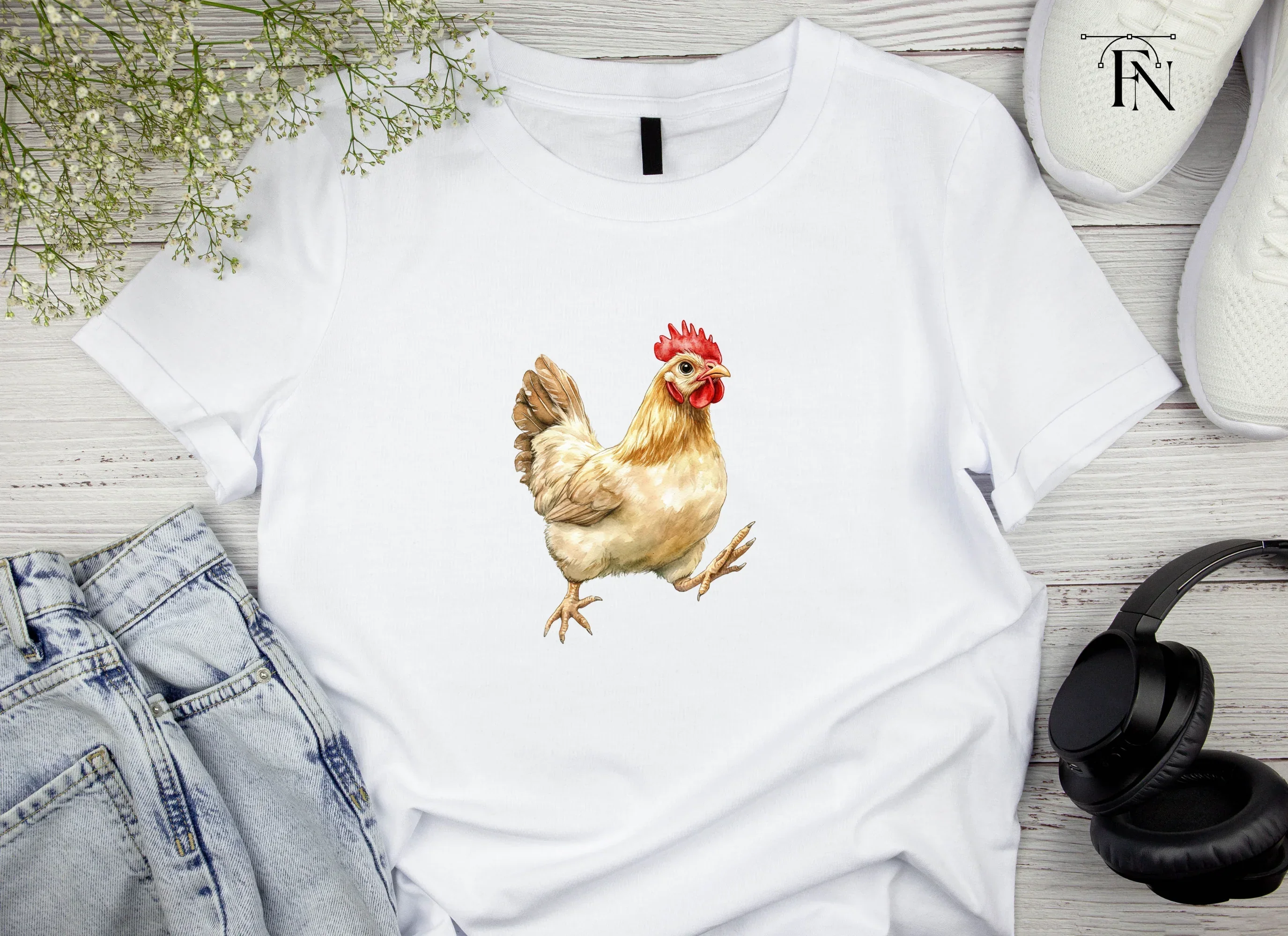 Cute Chicken Duo Clipart Bundle - Image 4
