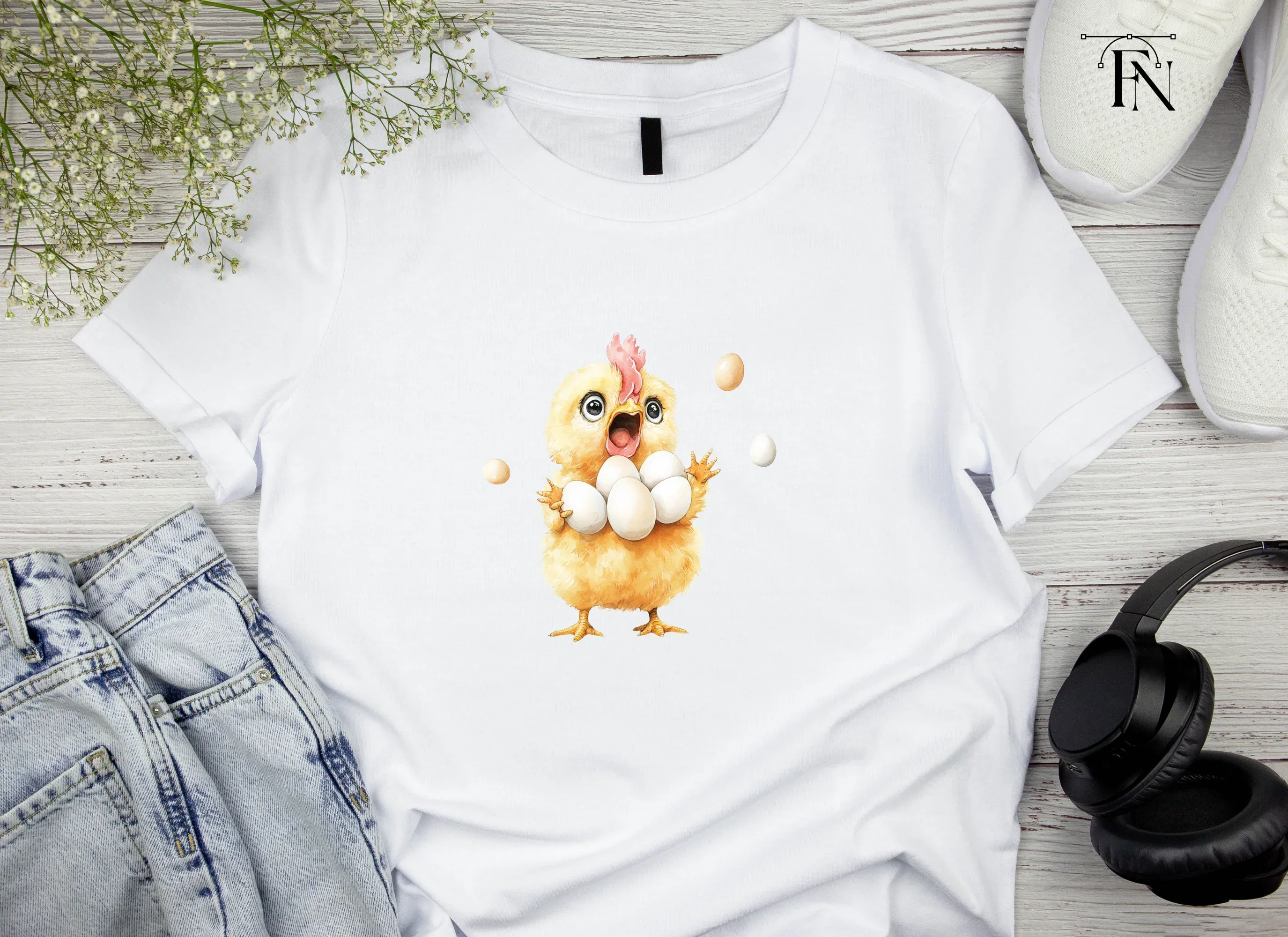 Cute Chicks with Eggs Clipart Bundle - Image 3
