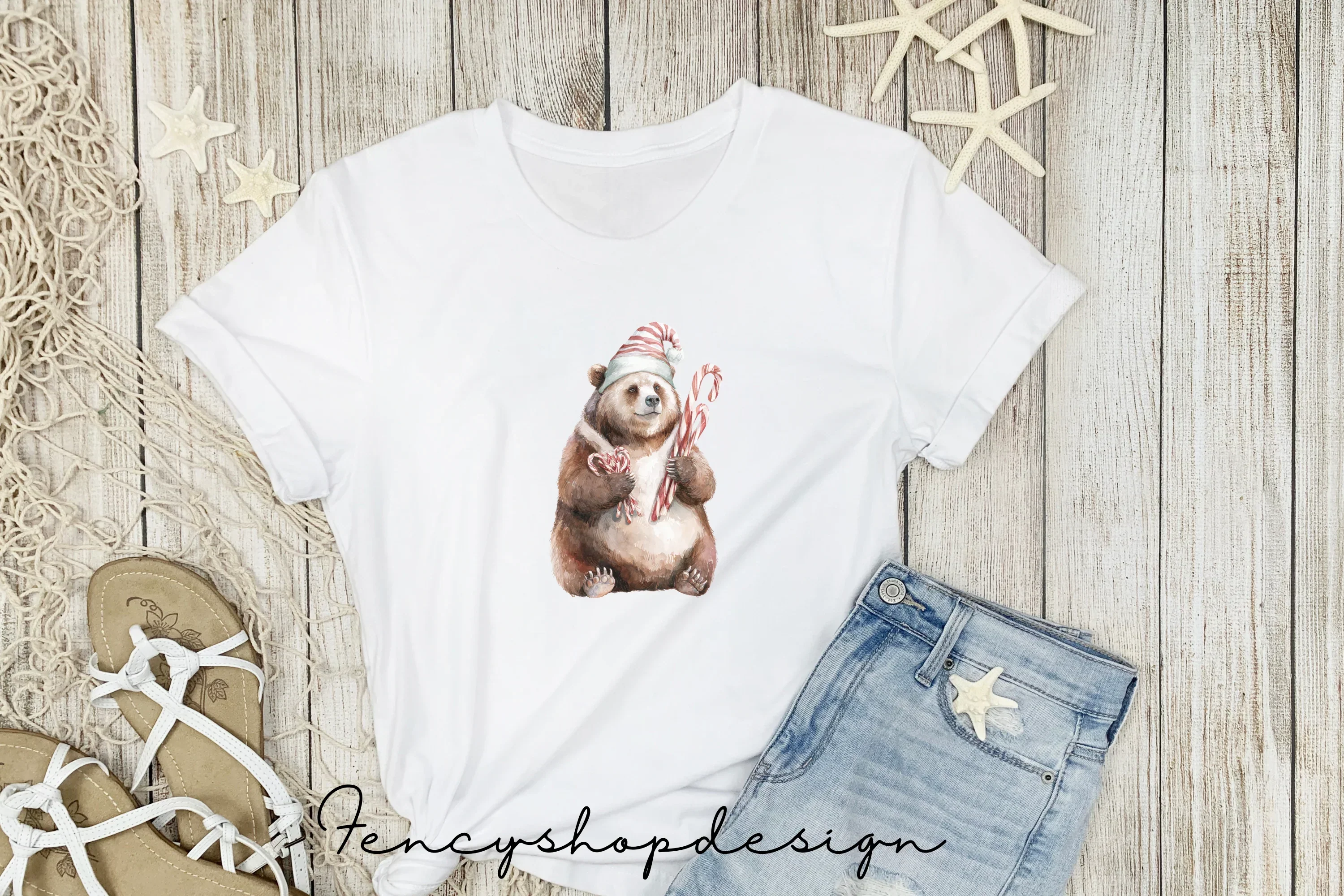 Cute Christmas Fox Clipart Bundle - Image 5
