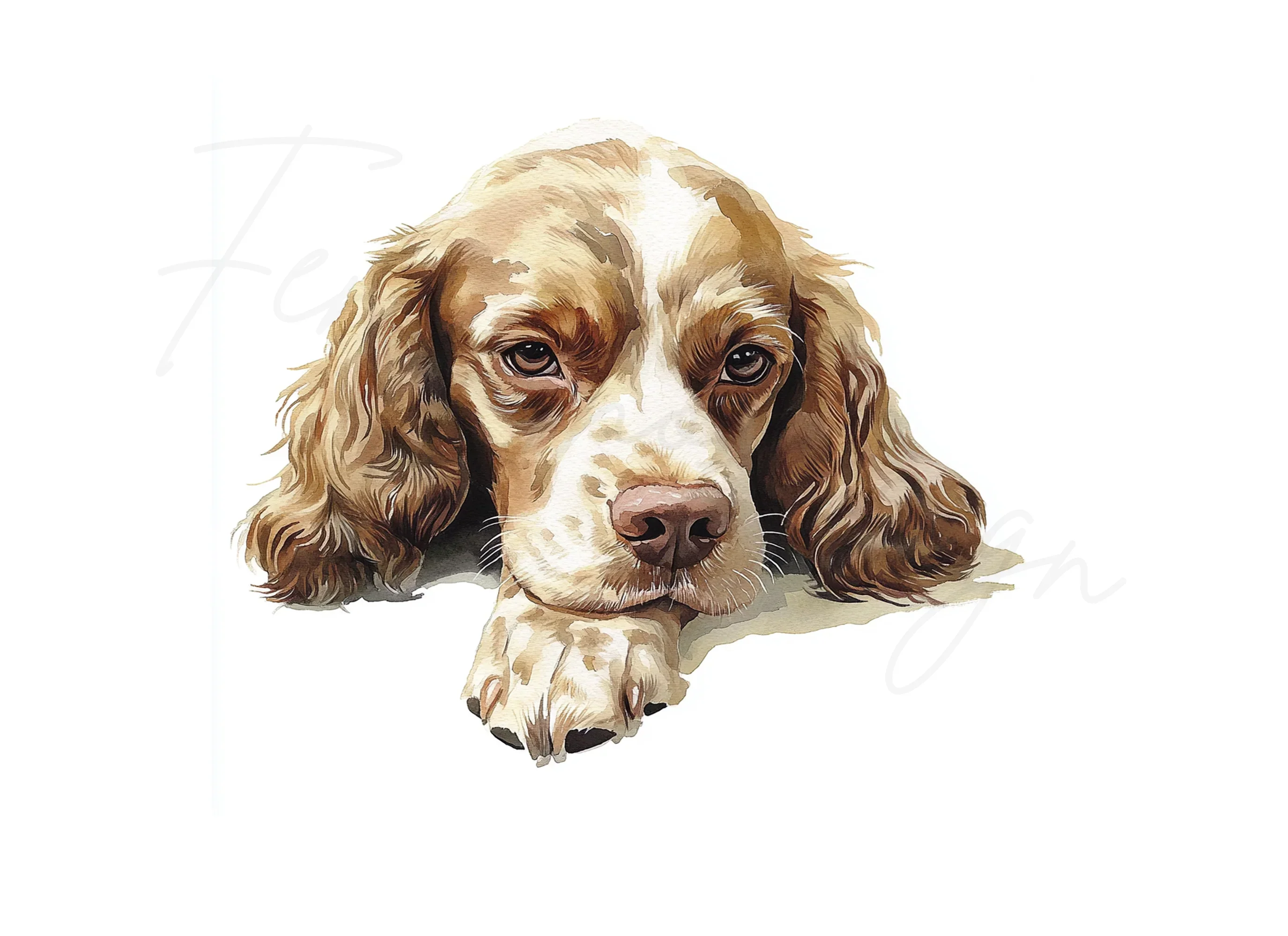 Cute Cocker Spaniel Clipart Bundle - Image 3