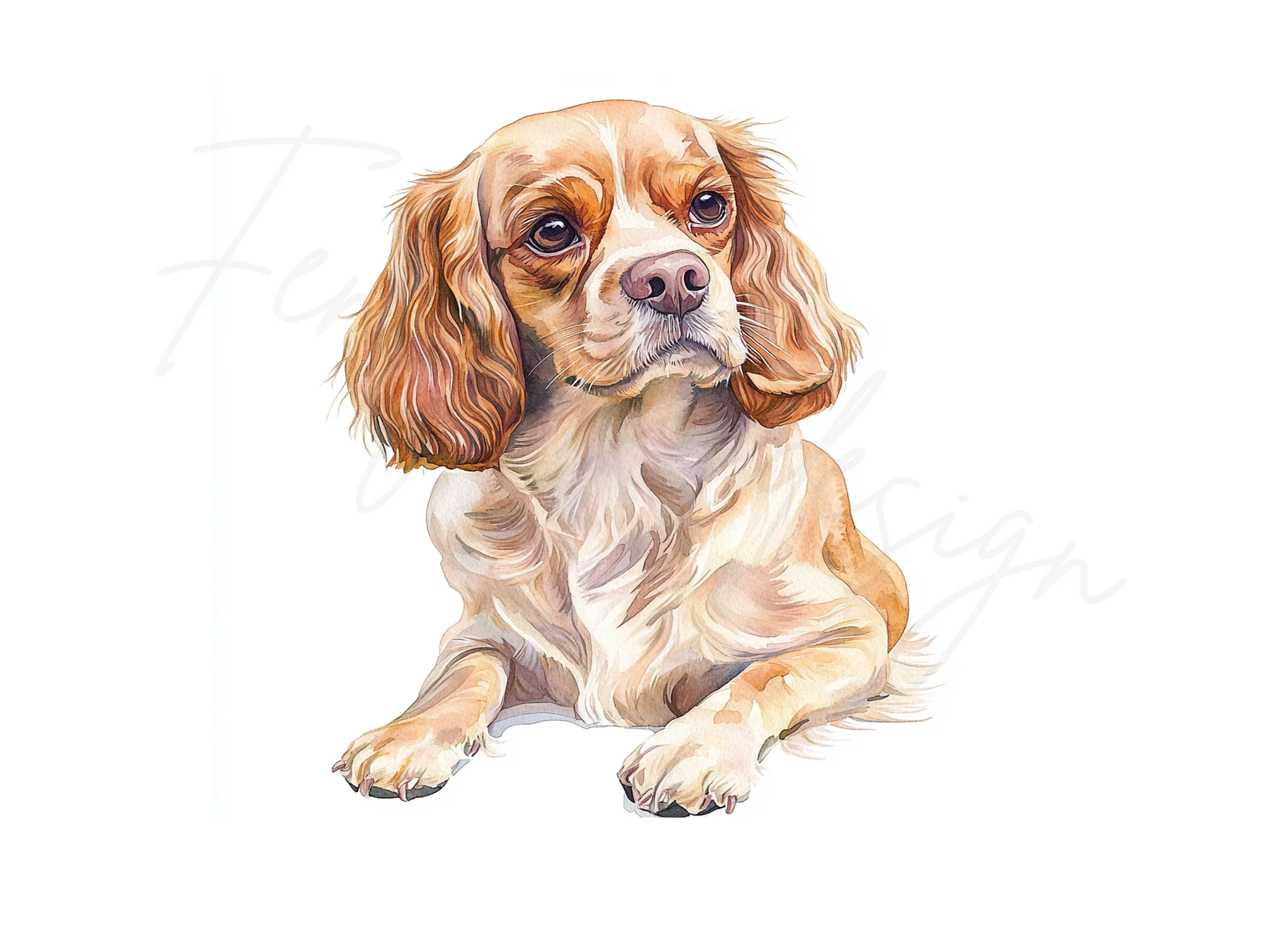 Cute Cocker Spaniel Clipart Bundle - Image 3