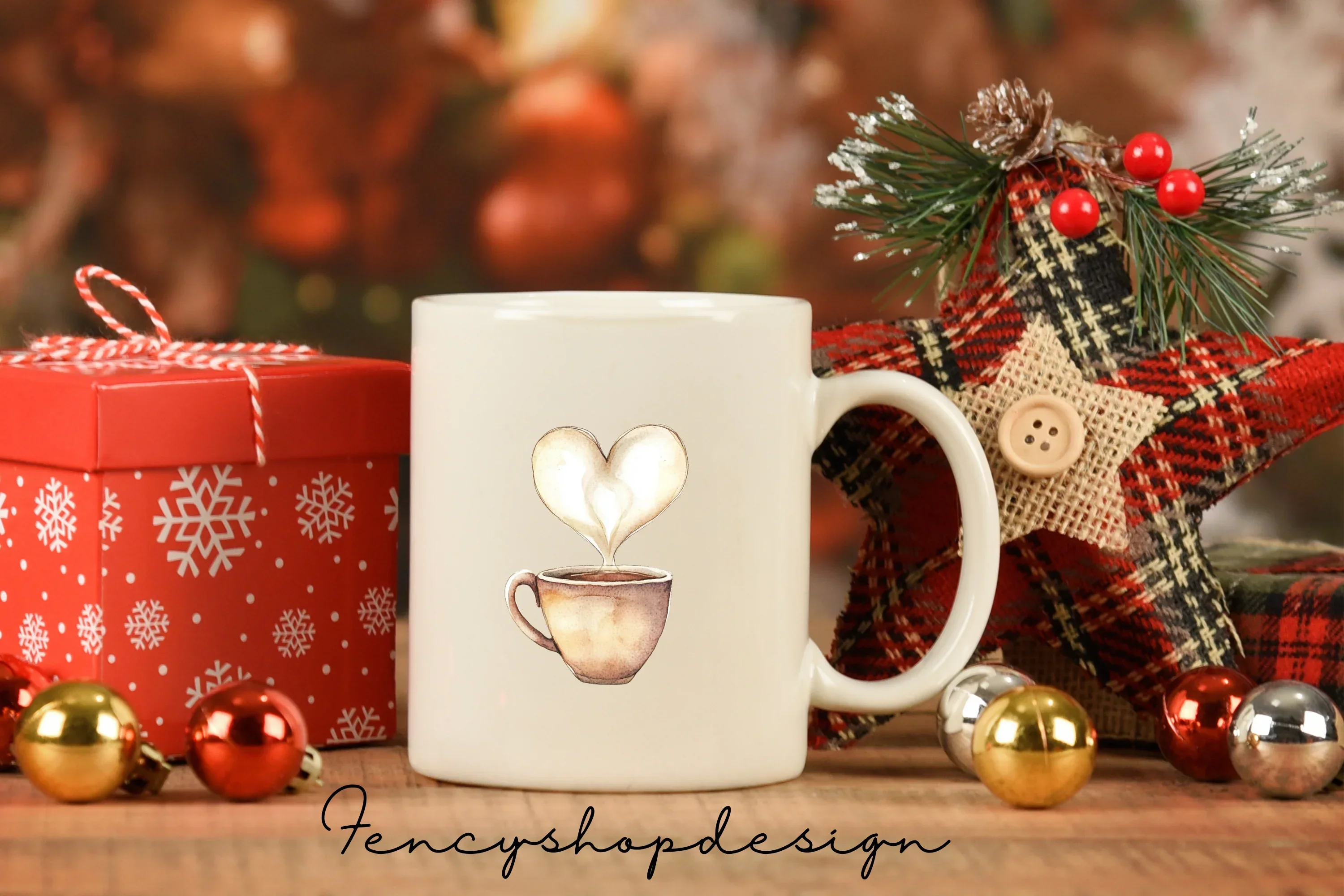 Cute Coffee Mugs Clipart Bundle - Image 7