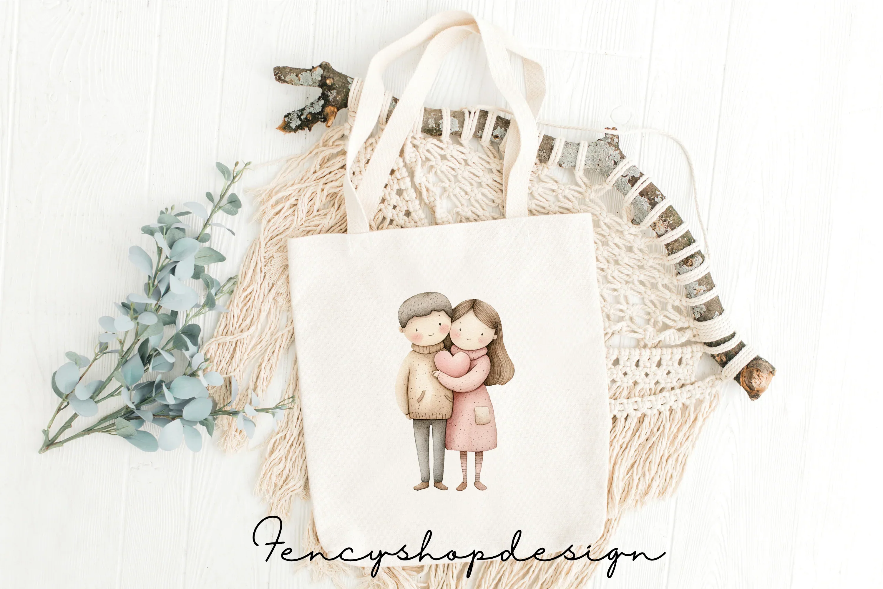 Cute Couple Clipart Bundle - Image 8
