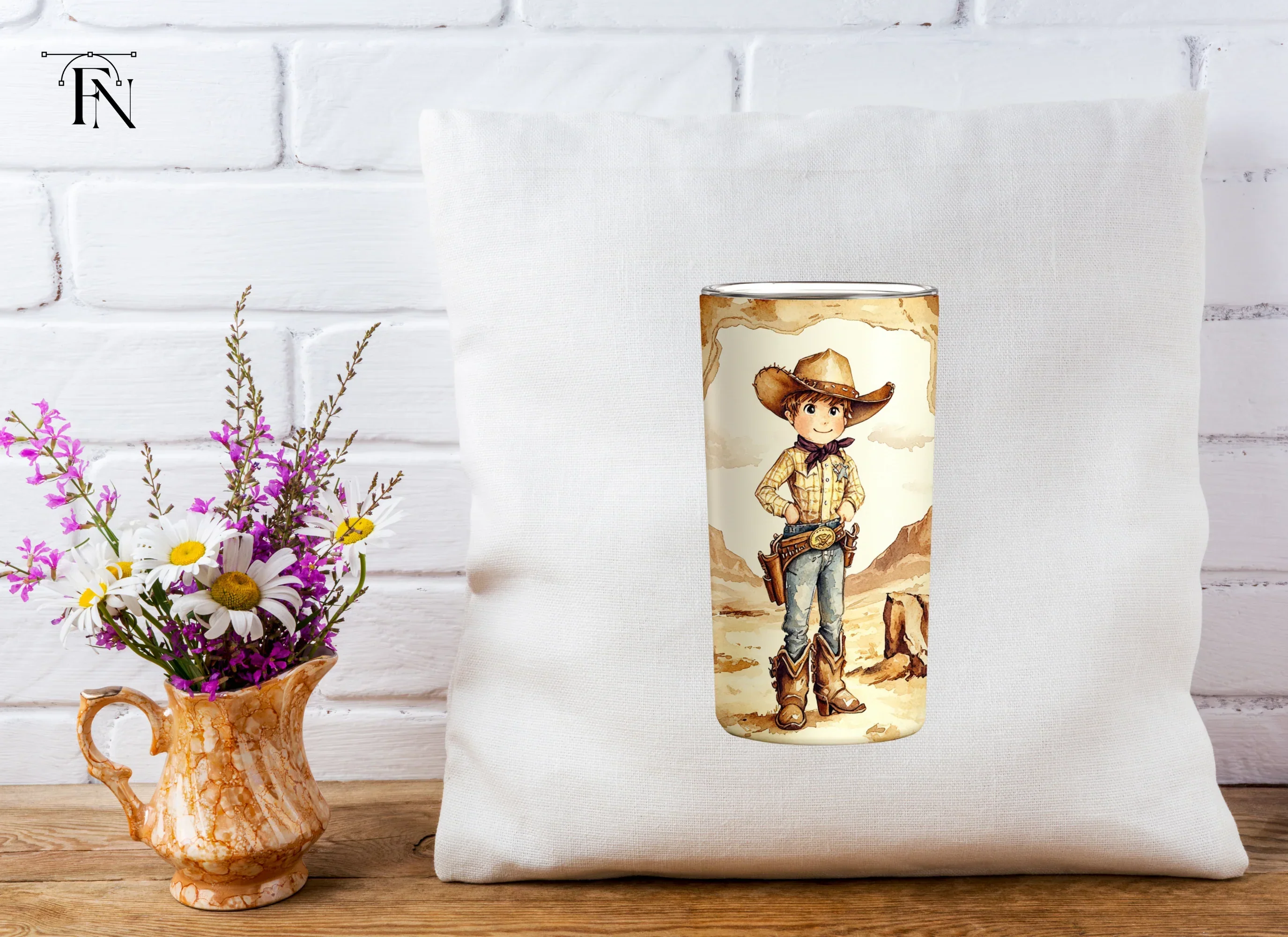 Cute Cowboy Kid Clipart Bundle - Image 5