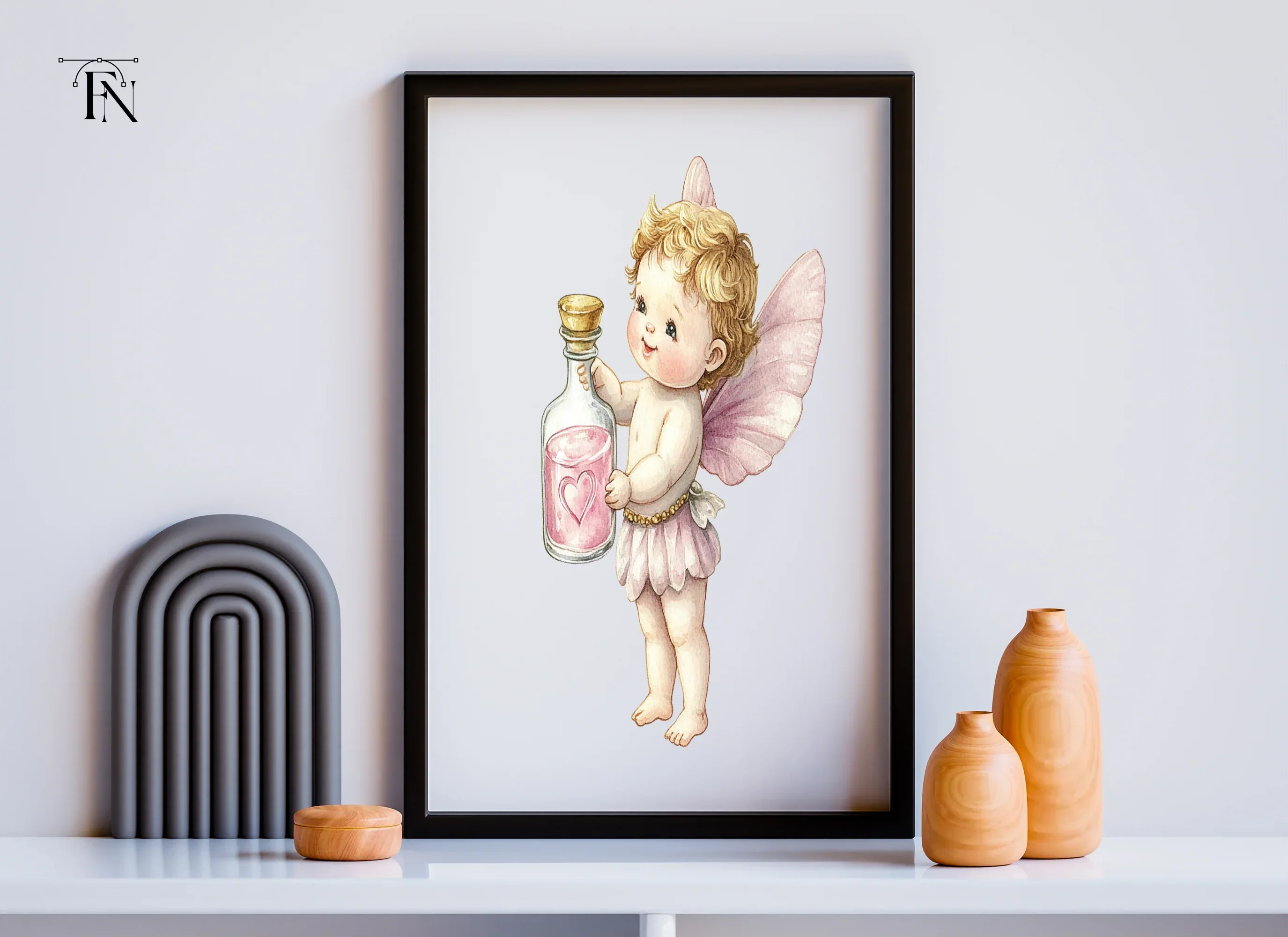 Cute Cupid Valentine Day Clipart Bundle - Image 5