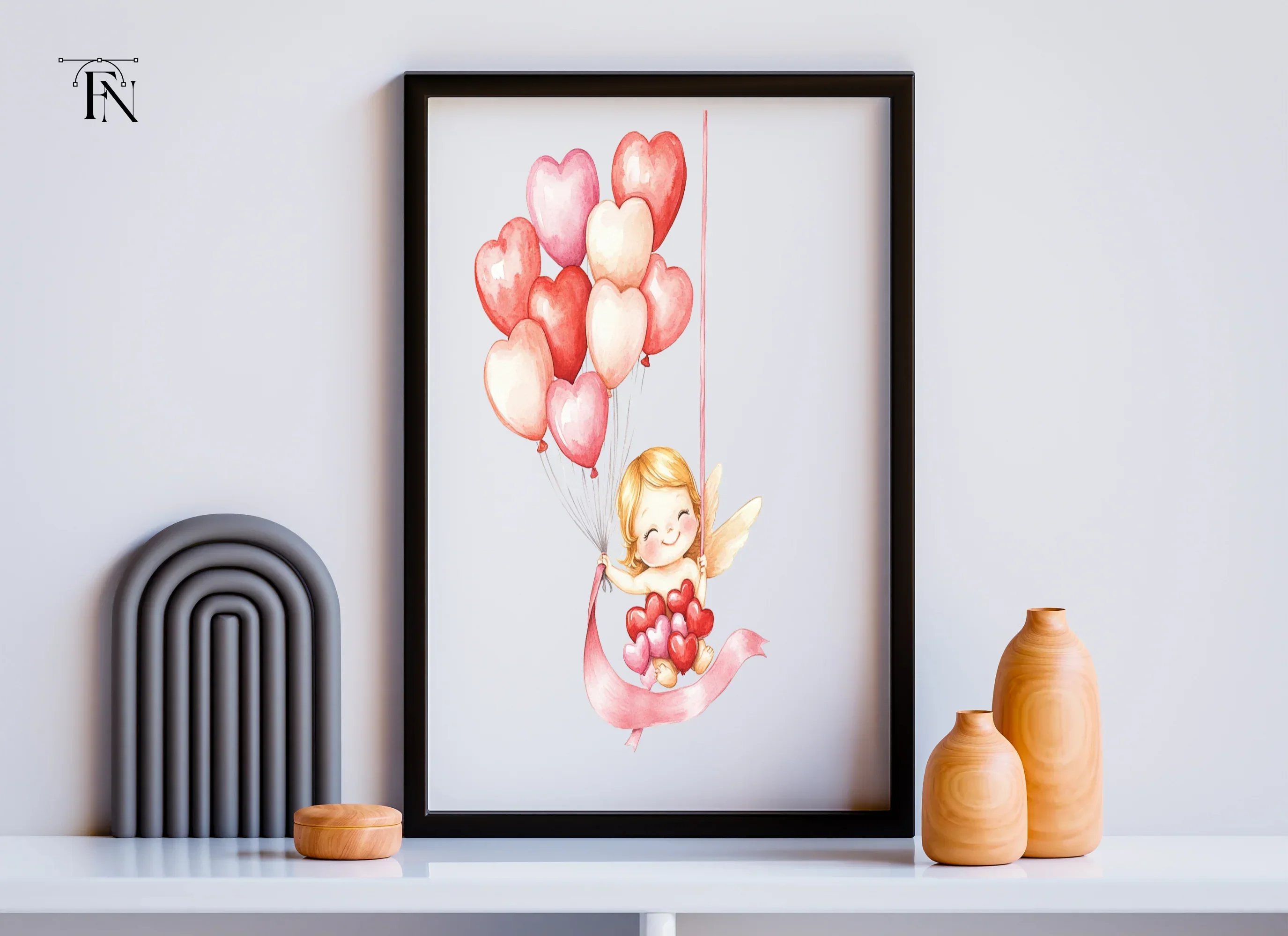 Cute Cupid Valentine Day Clipart Bundle - Image 6