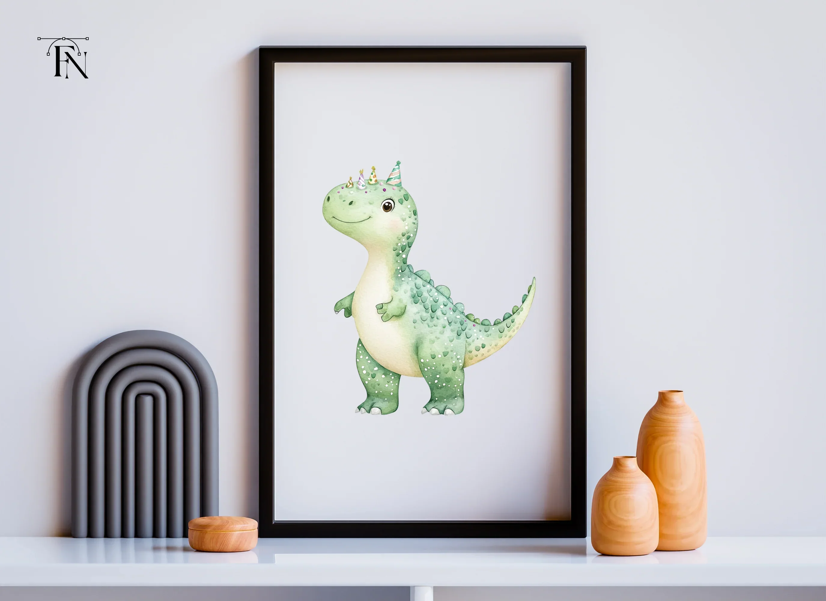Cute Dinosaur Birthday Party Clipart Bundle - Image 3