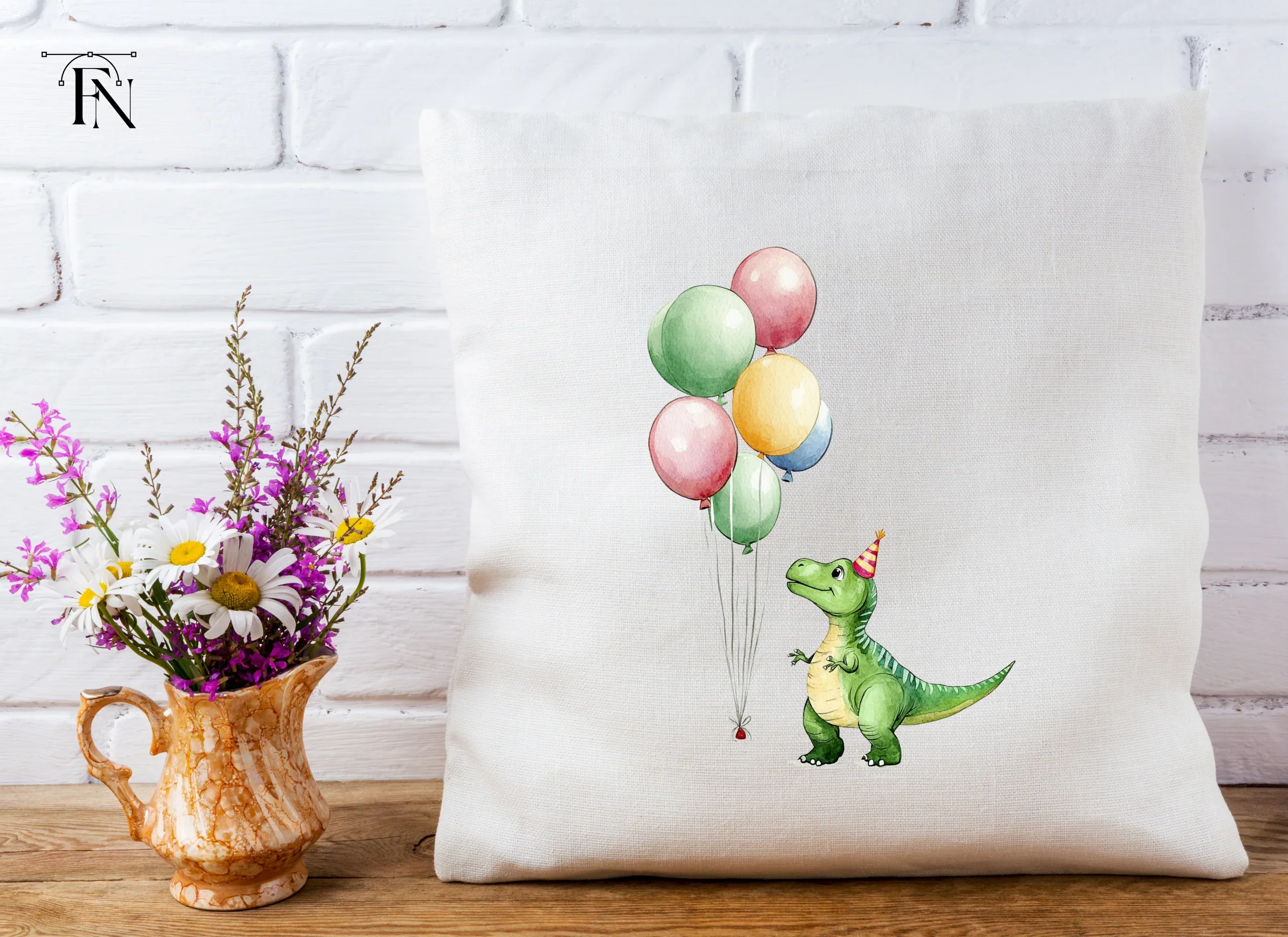 Cute Dinosaur Birthday Party Clipart Bundle - Image 4