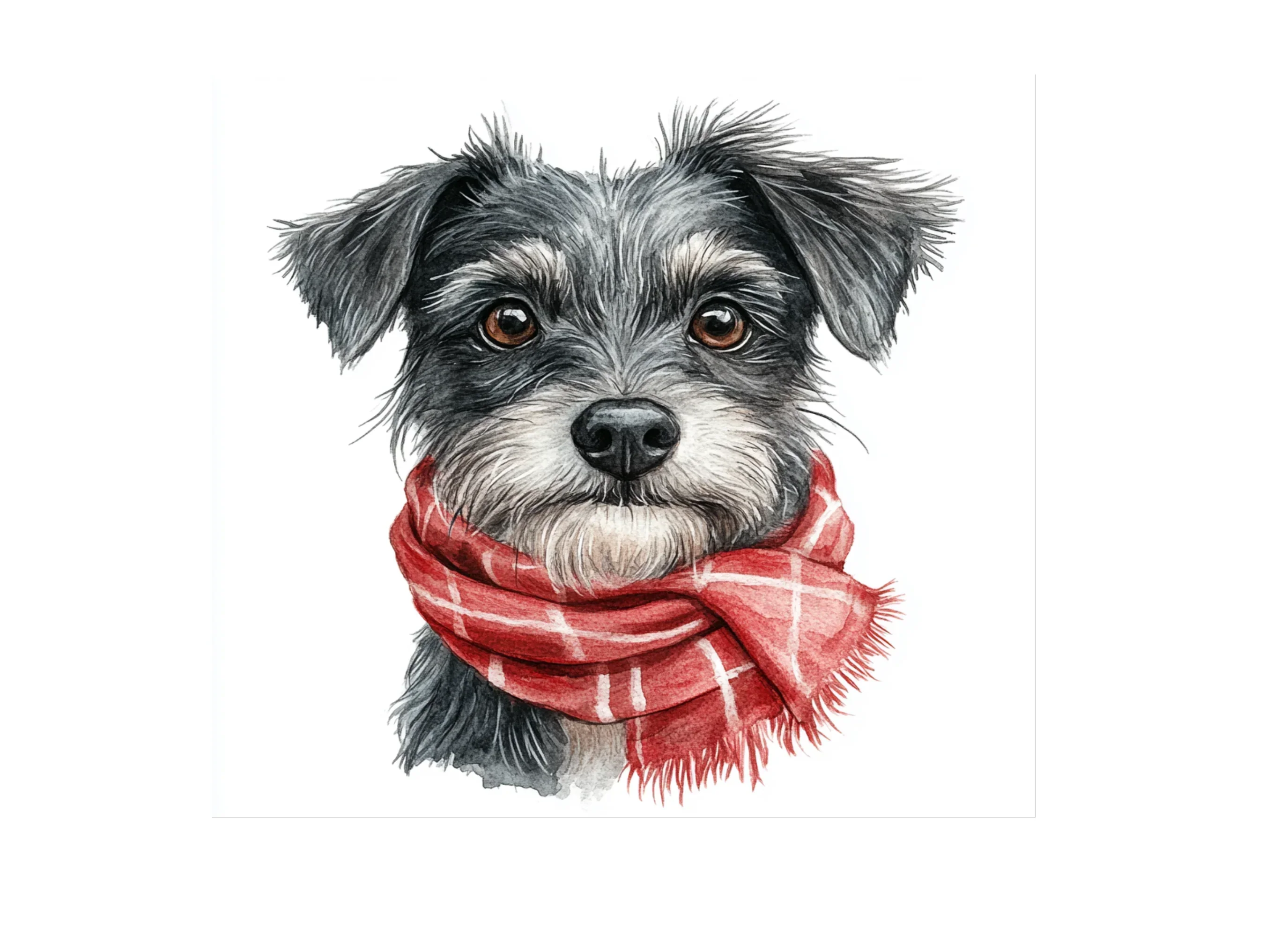 Cute Dogs in Scarves Clipart Bundle - Image 3