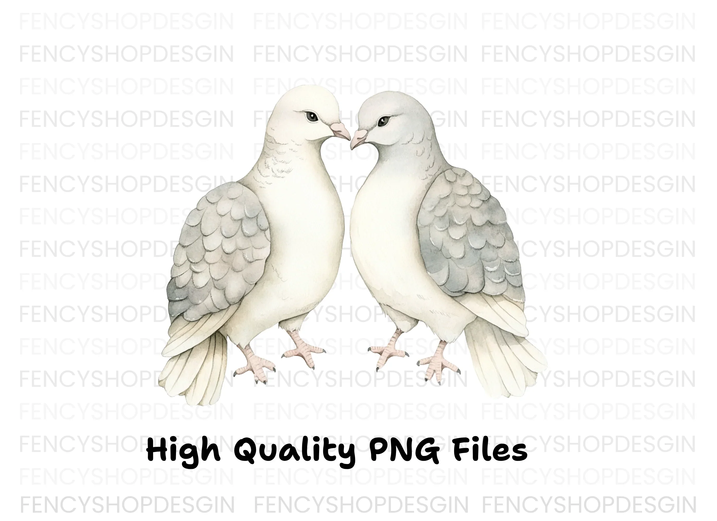 Cute Dove Couples Clipart Bundle - Image 5