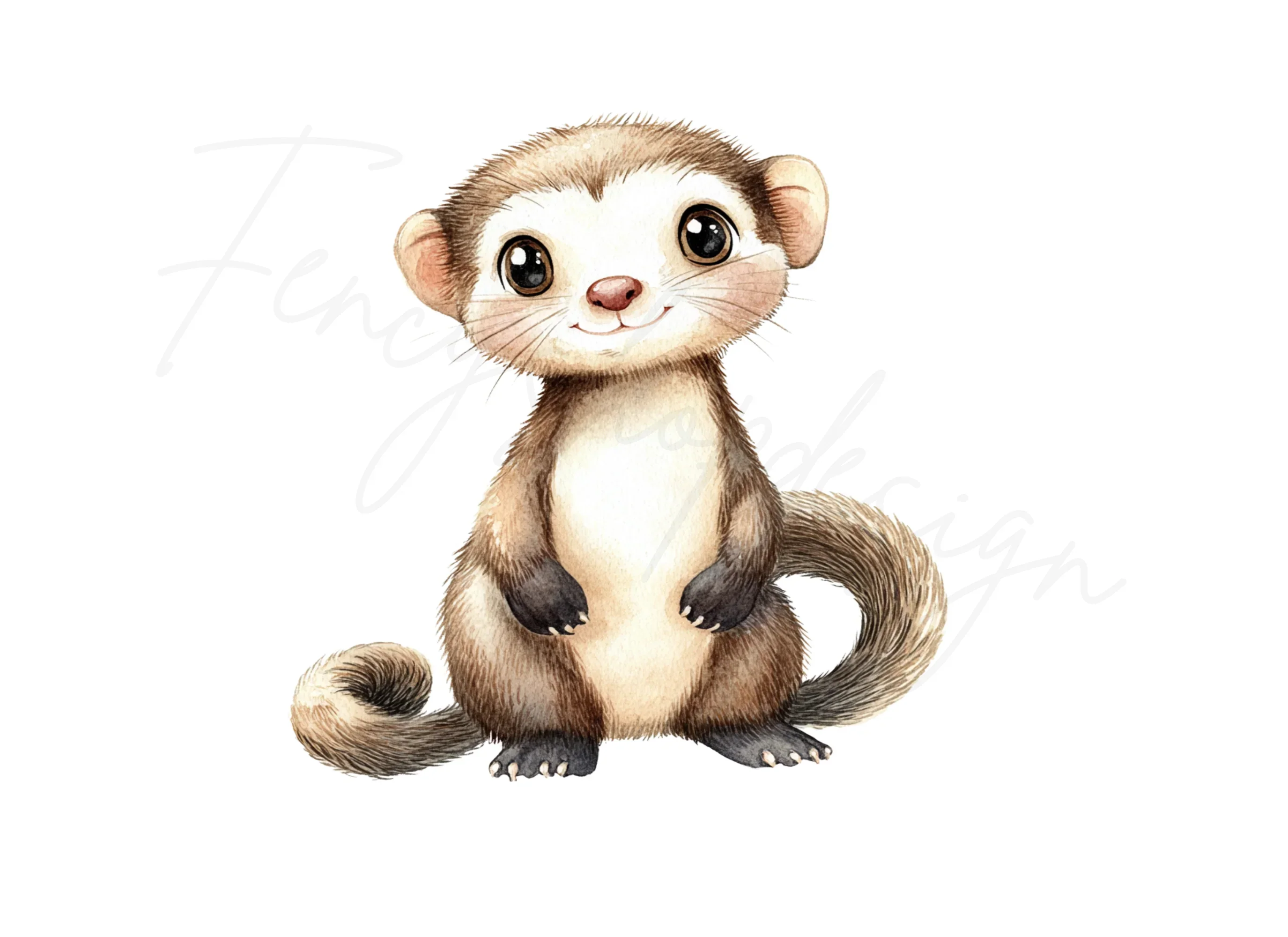 Cute Ferret Clipart Bundle - Image 2