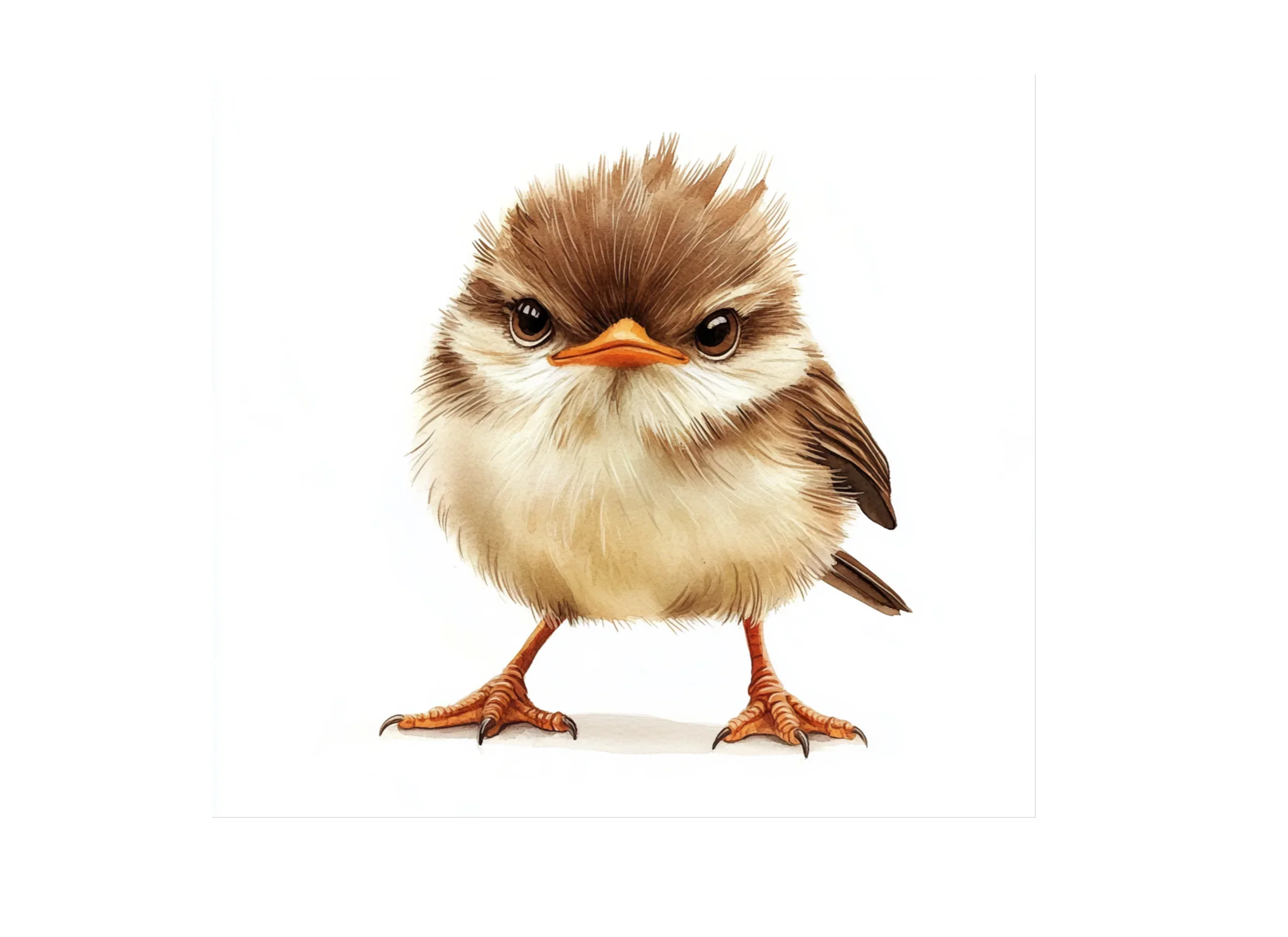 Cute Fluffy Bird Clipart Bundle - Image 2