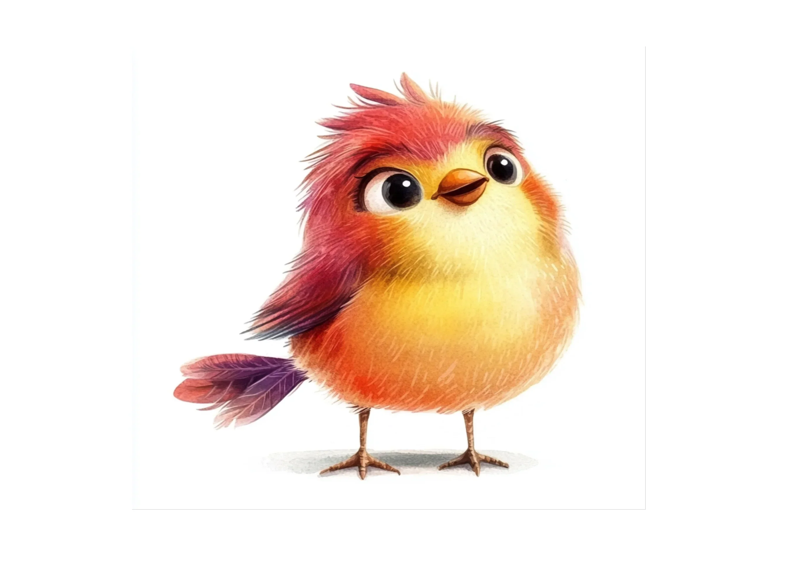 Cute Fluffy Bird Clipart Bundle - Image 3