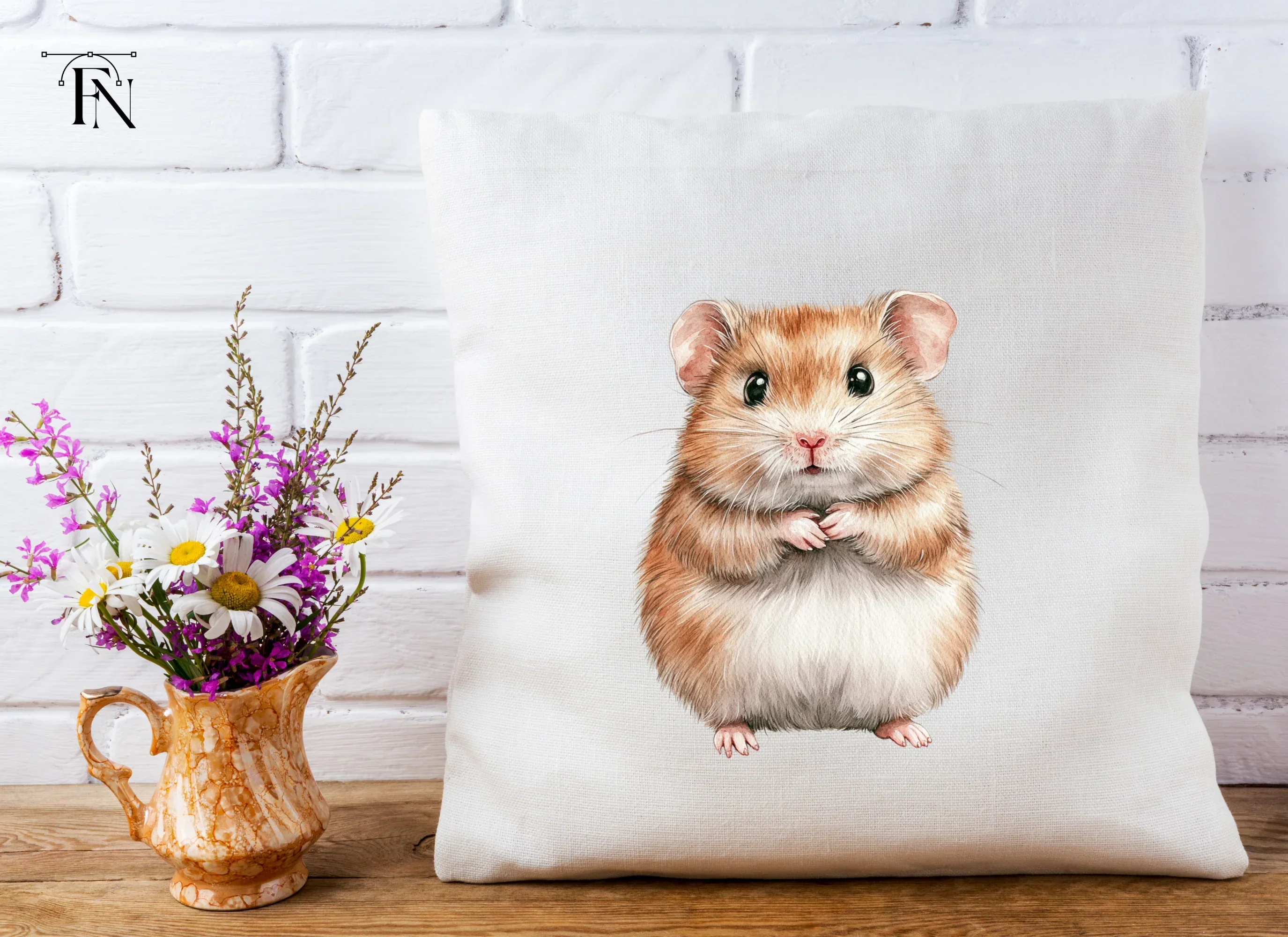Cute Fluffy Hamster Clipart Bundle - Image 5