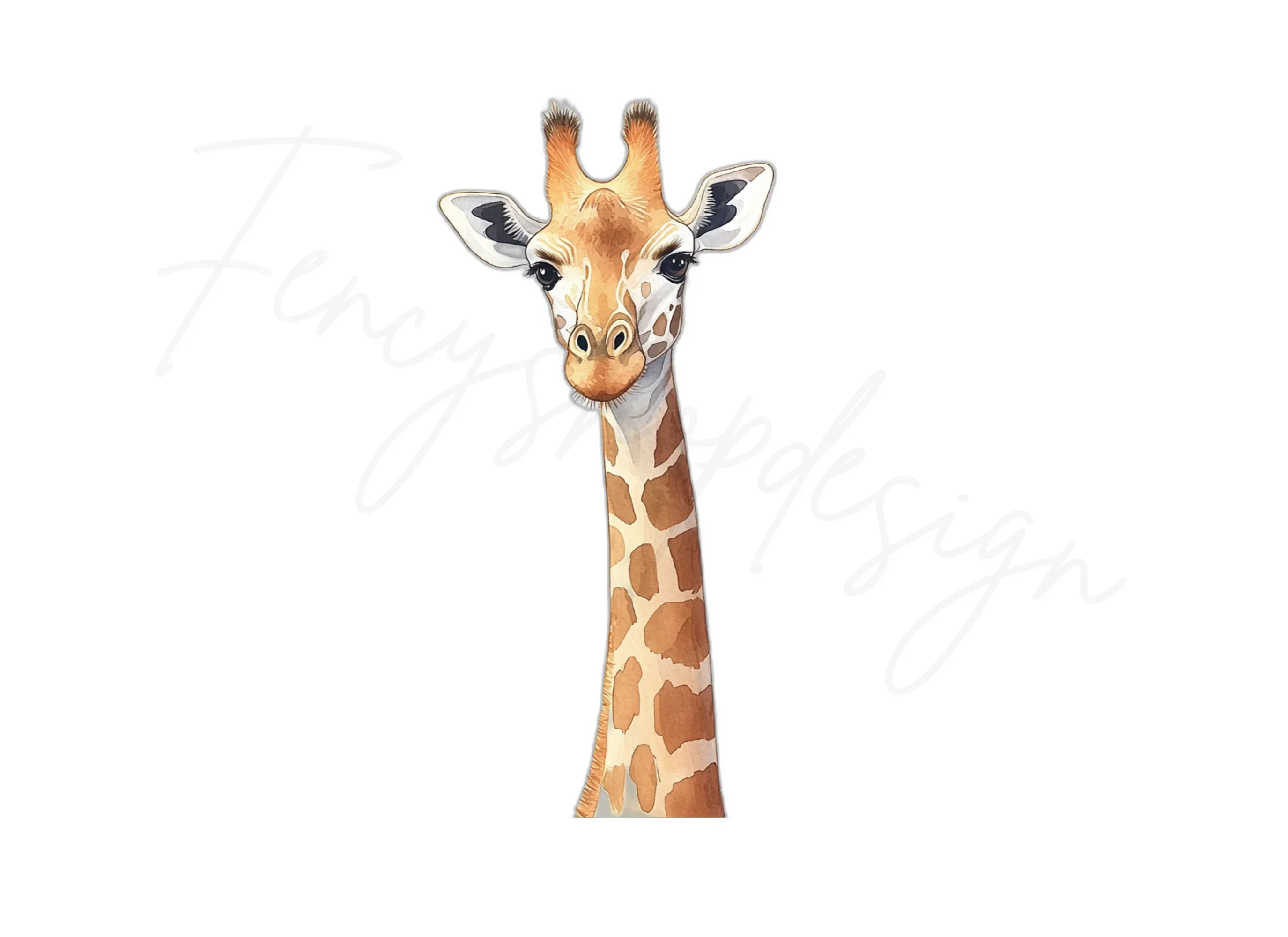 Cute Giraffe Faces Clipart Bundle - Image 2