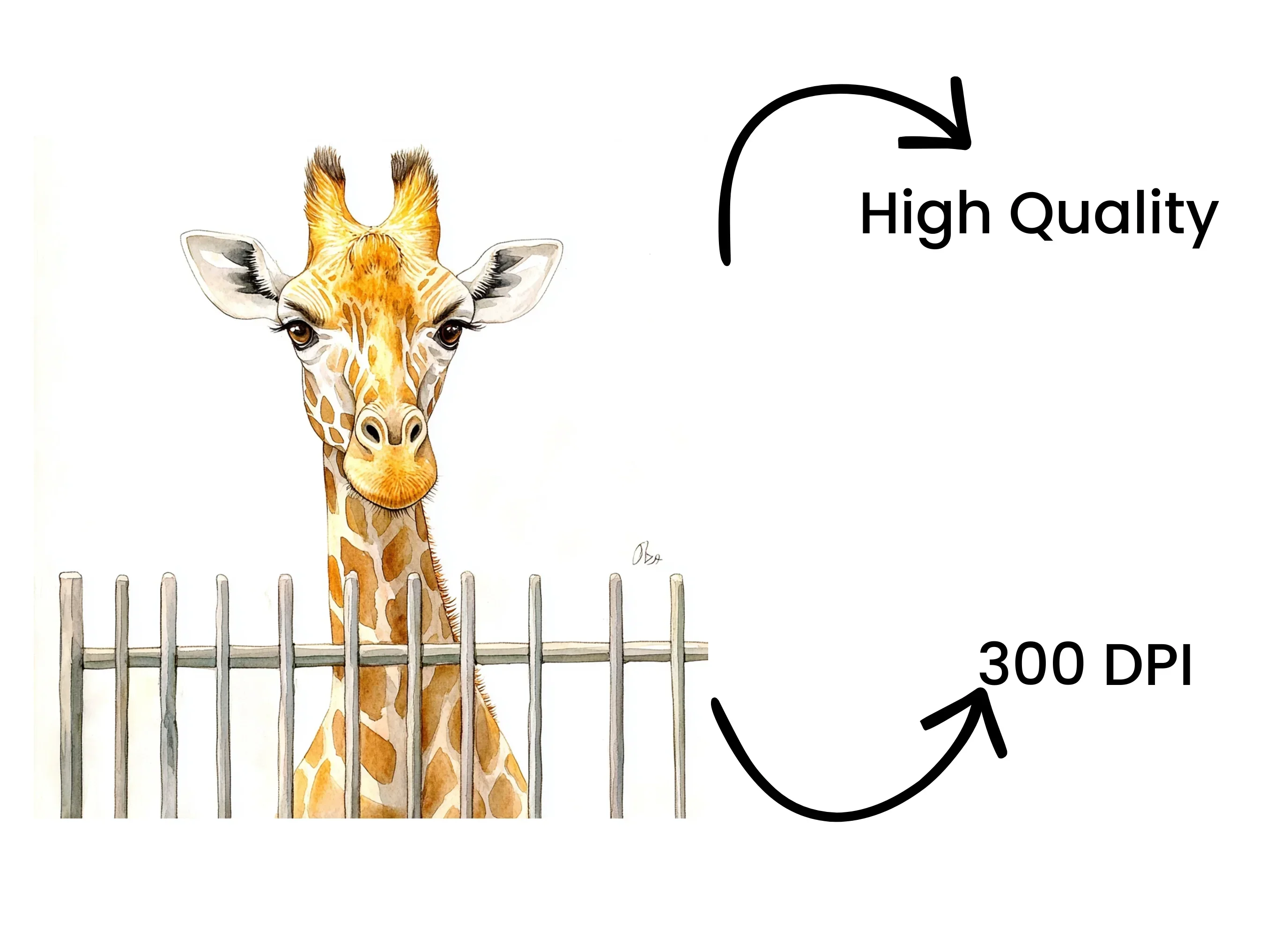Cute Giraffe Peekaboo Clipart Bundle - Image 4
