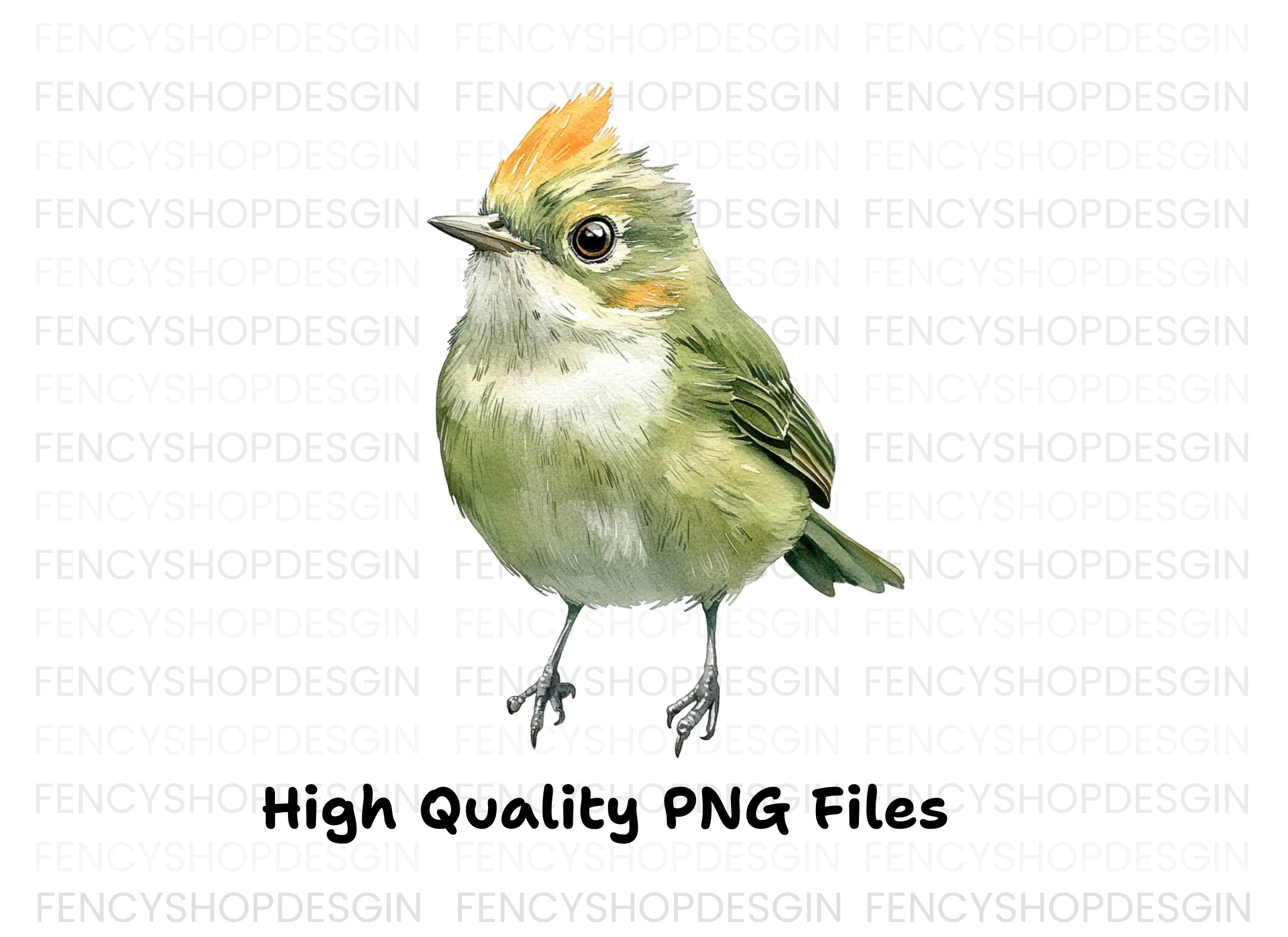 Cute Green Birds Clipart Bundle - Image 3