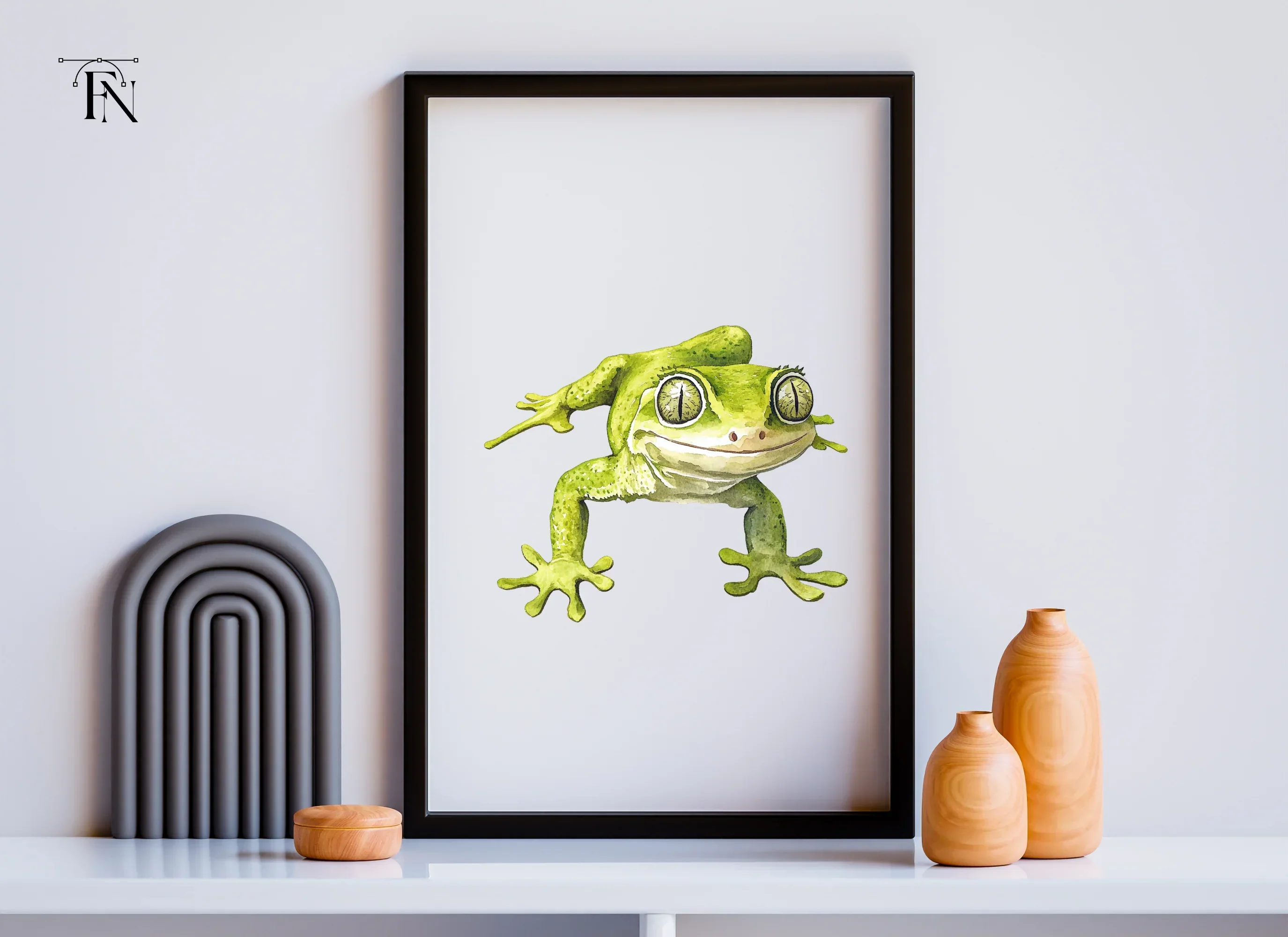 Cute Green Gecko Clipart Bundle - Image 3