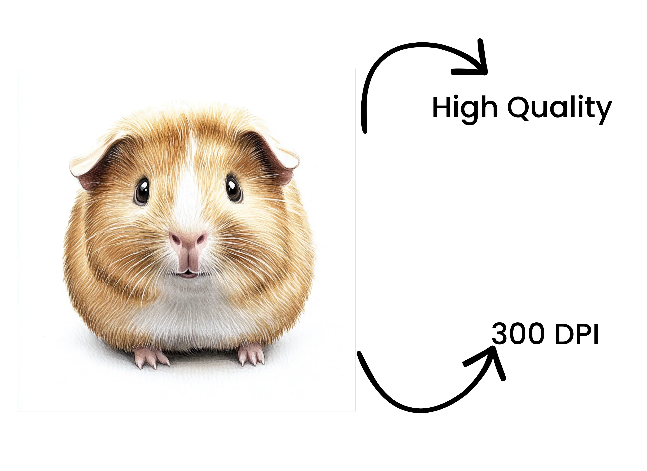 Cute Guinea Pig Clipart Bundle - Image 4