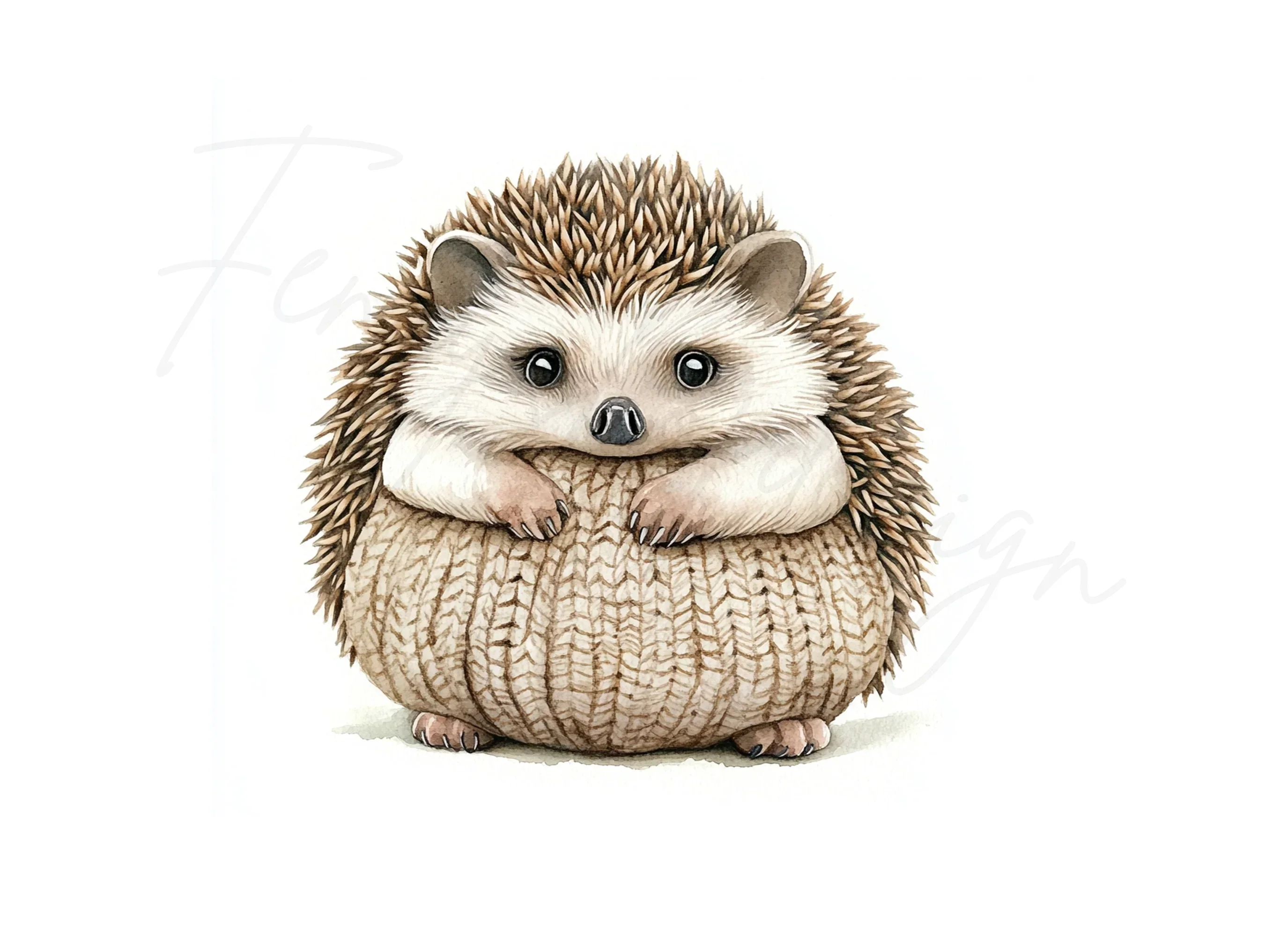 Cute Hedgehog Clipart Bundle - Image 3