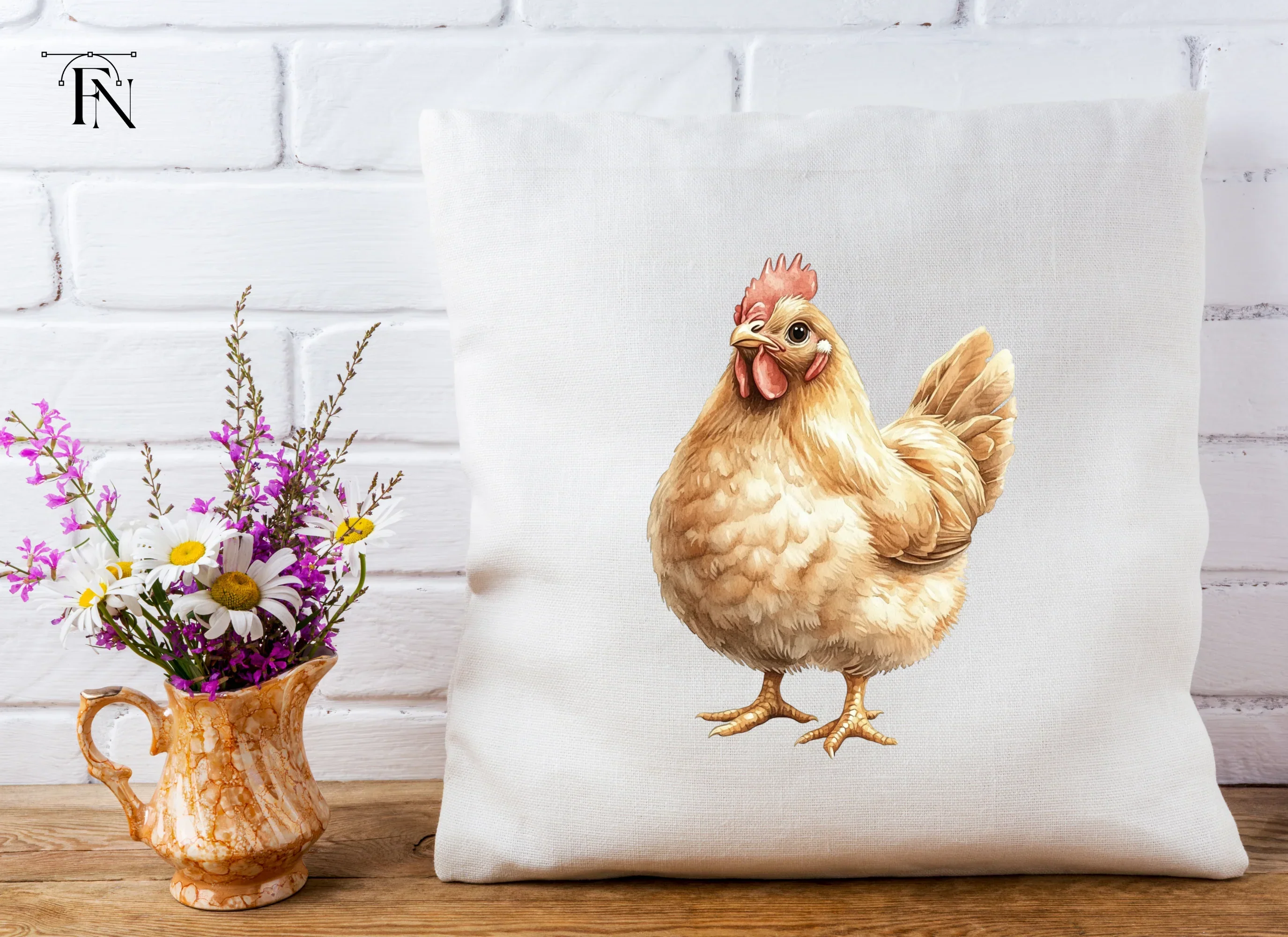 Cute Hen and Chick Clipart Bundle - Image 5